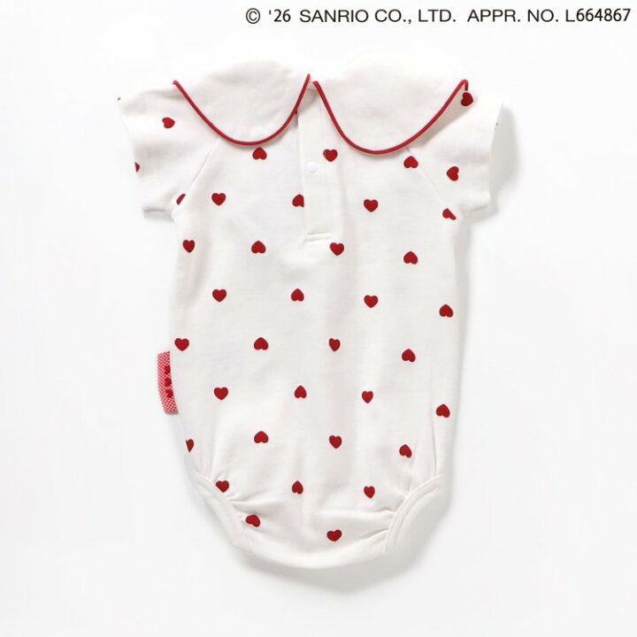 🇯🇵預訂 日本直送🇯🇵Apres les cours x Sanrio系列兩色愛心波點人物圍兜短袖包屁衣