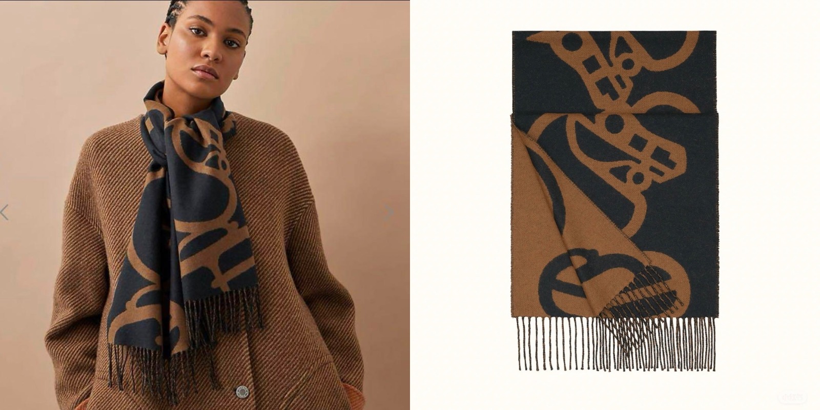【現貨】【原單】Hermes 馬頭頸巾cashmere 
