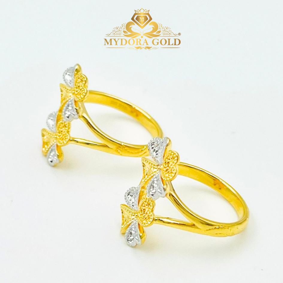 MYDORA Cincin Twin Lucky Four In Love (5G) l EMAS 916/22K
