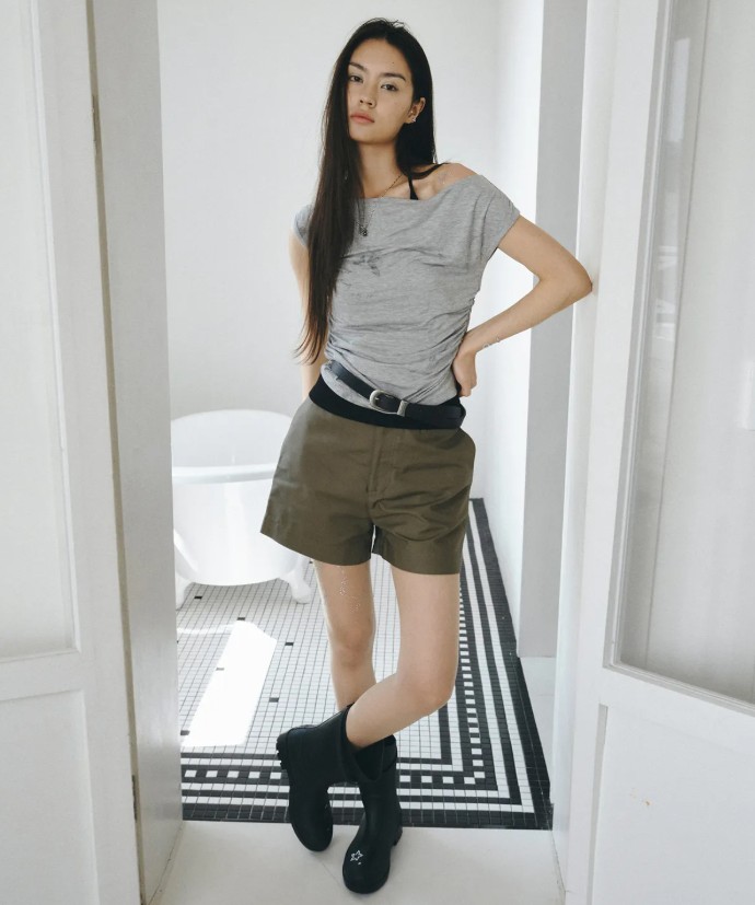 [ MONGDOL  ] Buckle Strap Rain Boots 中桶 水鞋]