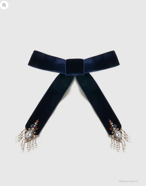 《Pre-Order》(受注) 5 Sailor Guardians crystal silver tip velvet long ribbon｜tanakadaisuke X Pretty Guardians Sailor Moon (26S44-P)