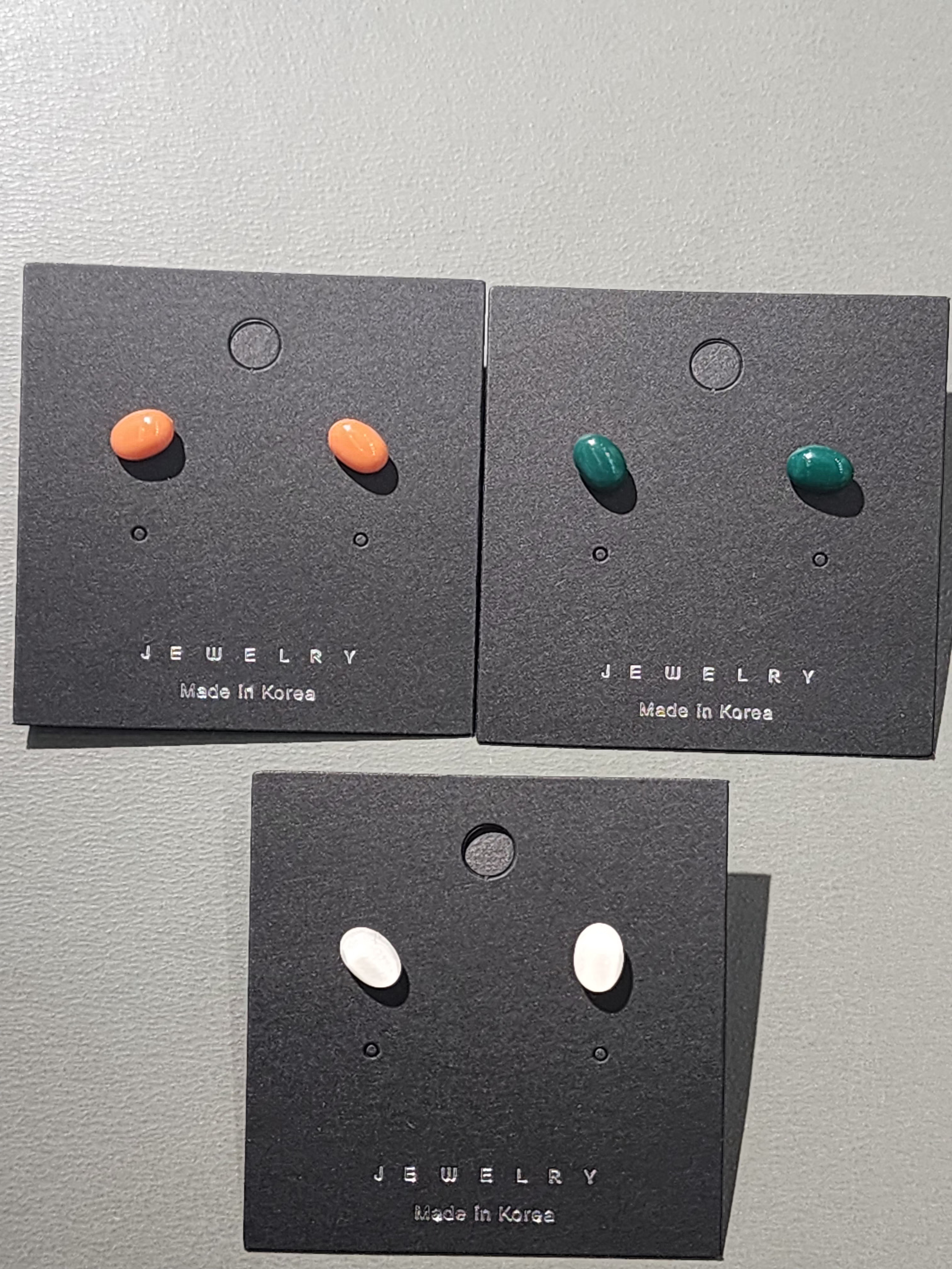 Ocr Oval Candy Stud Earrings