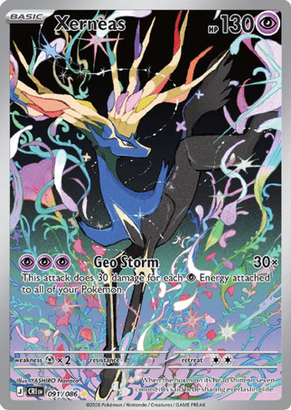 Pokemon TCG Chaos Rising - Xerneas-091/086
