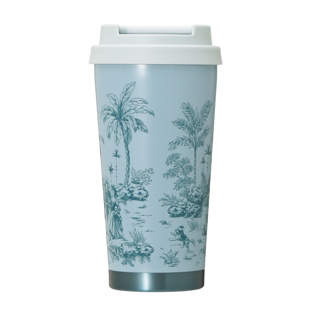 《日本🇯🇵 STARBUCKS 2026 Happy Spring Days 限定系列》不鏽鋼粉藍彩繪保溫杯 473ml