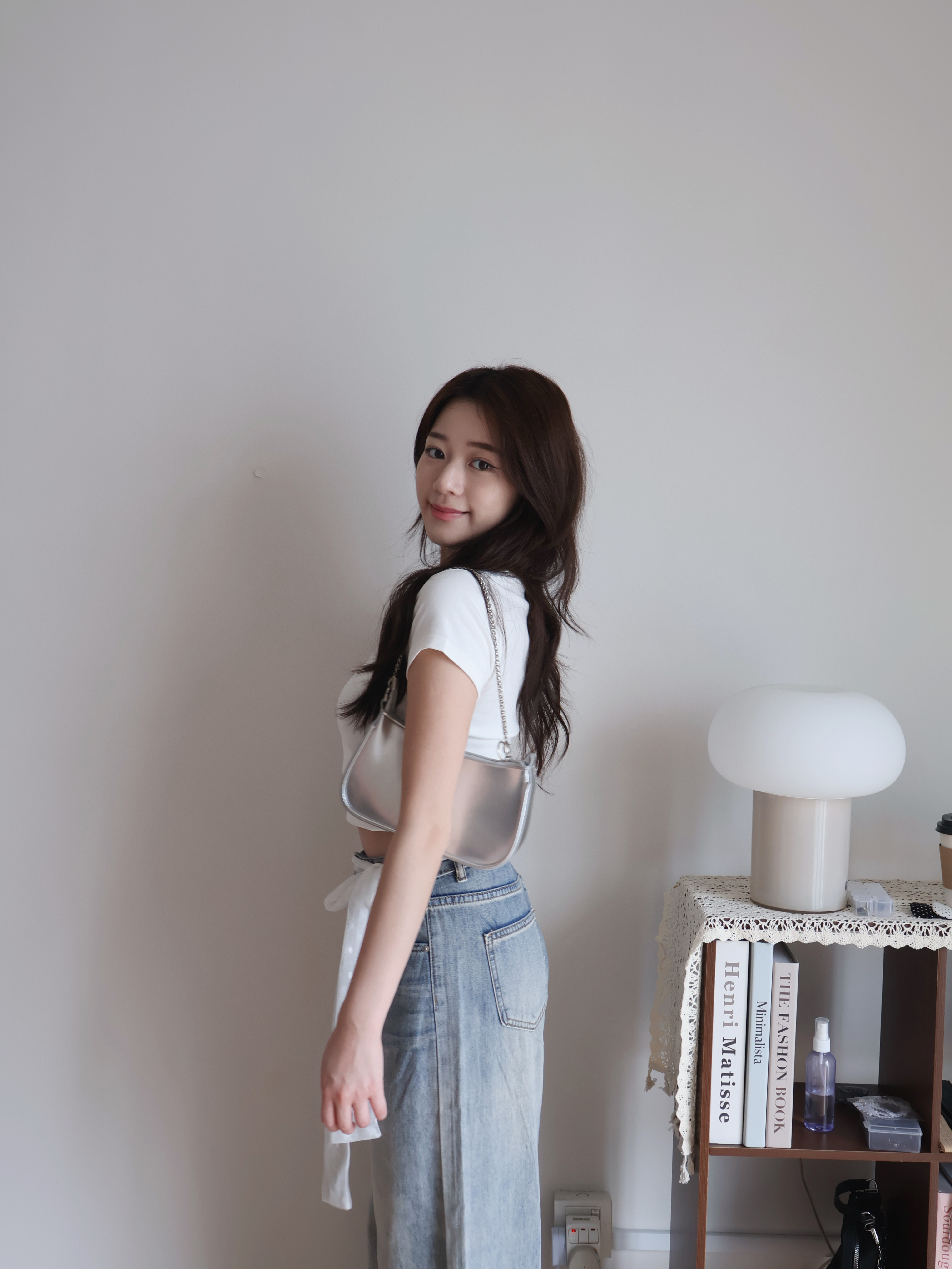 Hailey Cotton Tee | White