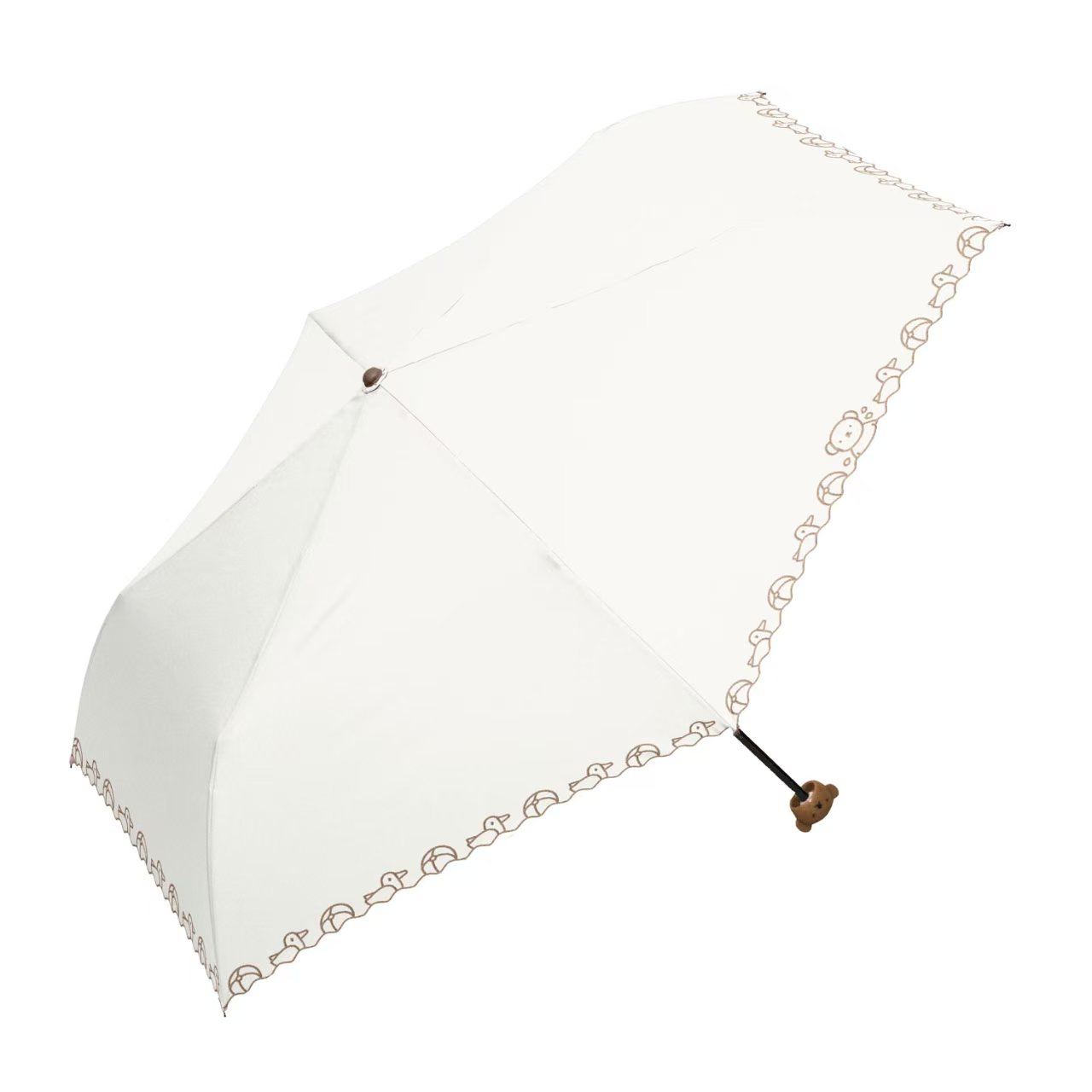 日本直送 Miffy 一級遮光晴雨兼用縮骨遮｜Miffy 手柄刺繡款 1st Class Light-Blocking, Compact Folding Umbrella