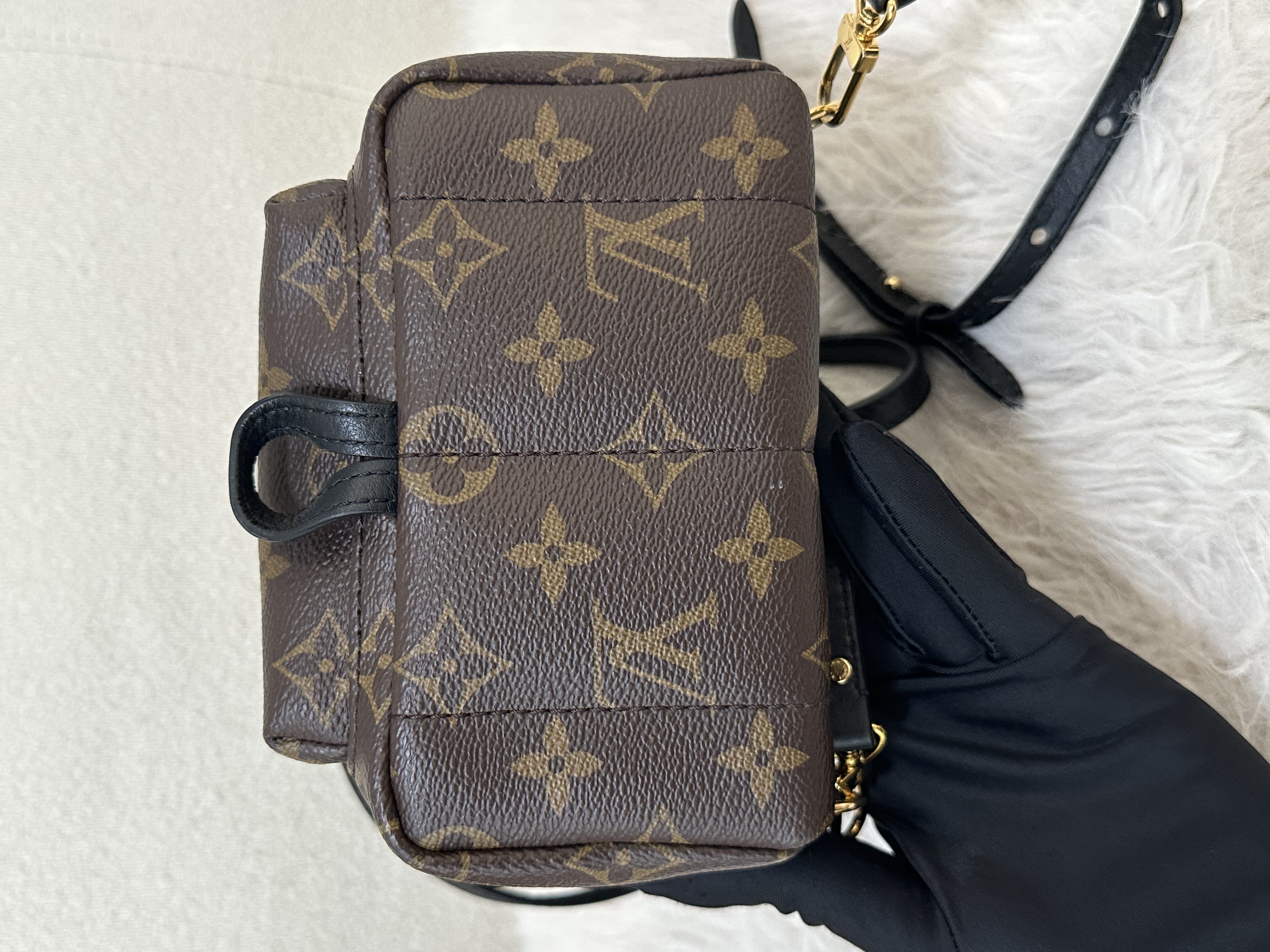 Pre-owned Louis Vuitton Monogram Palm Springs Backpack /26NY10