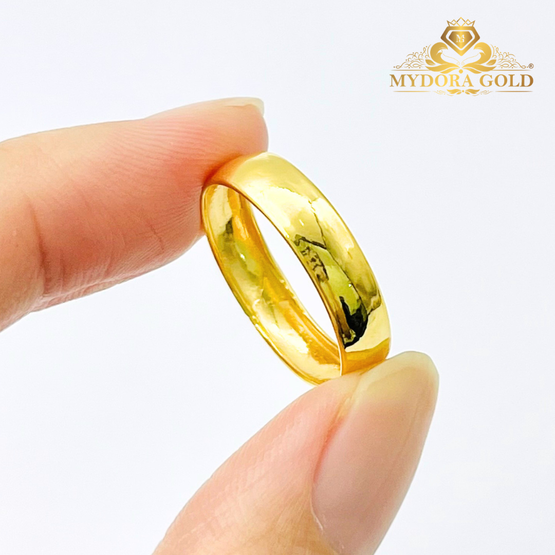 MYDORA Cincin Belah Rotan Licin | Lord of the Ring | EMAS 916/22k