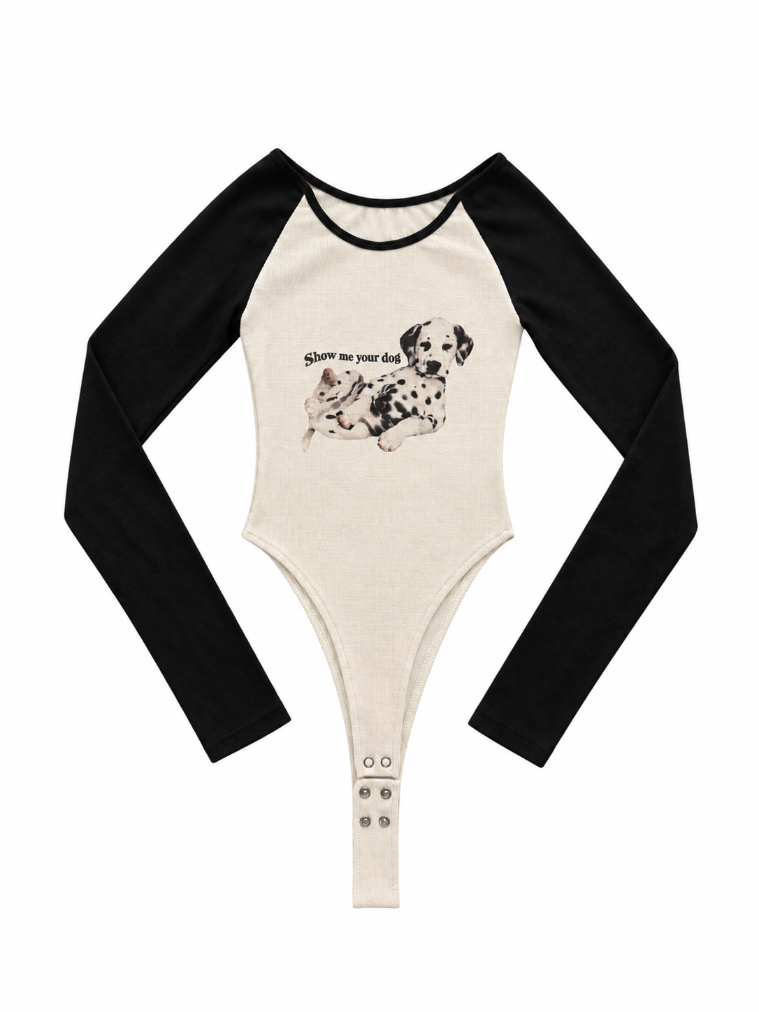 Graphic Raglan Bodysuit