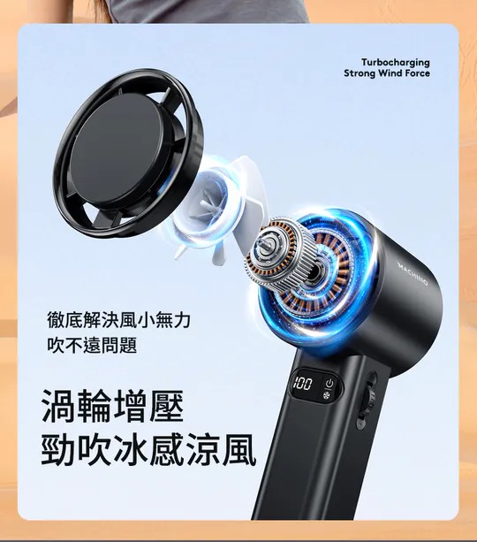$110盒。Machino M13 Pro 手持製冷渦輪高速風扇