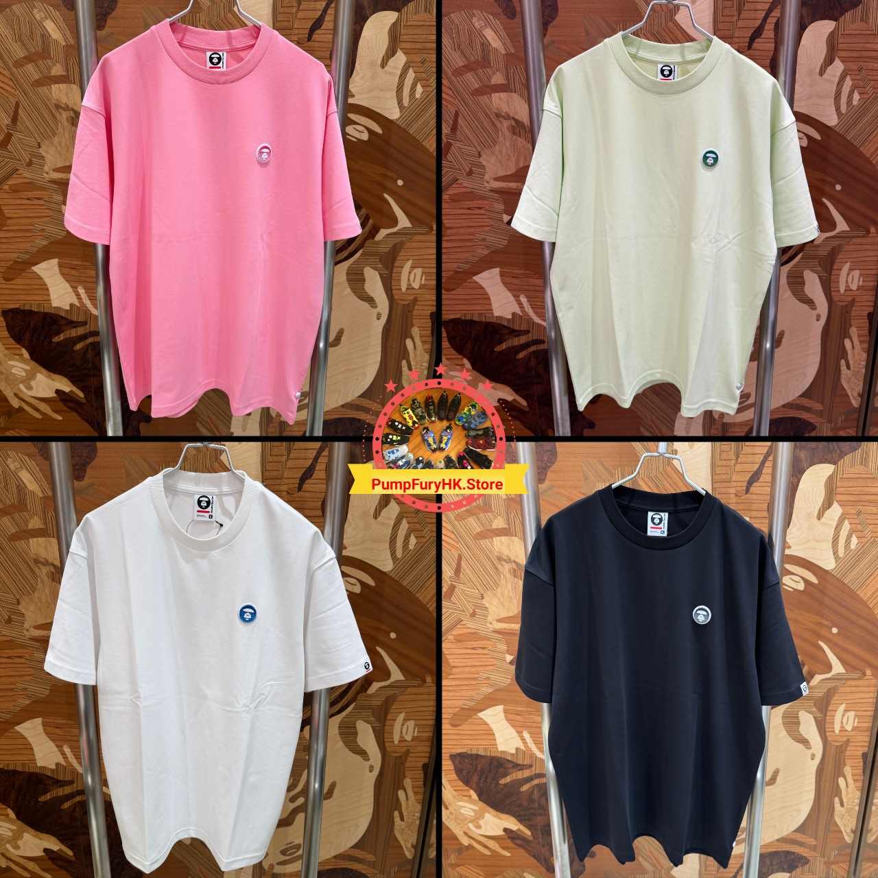 AAPE Relaxed fit AAPENOW moonface tee (1924) 寬鬆版