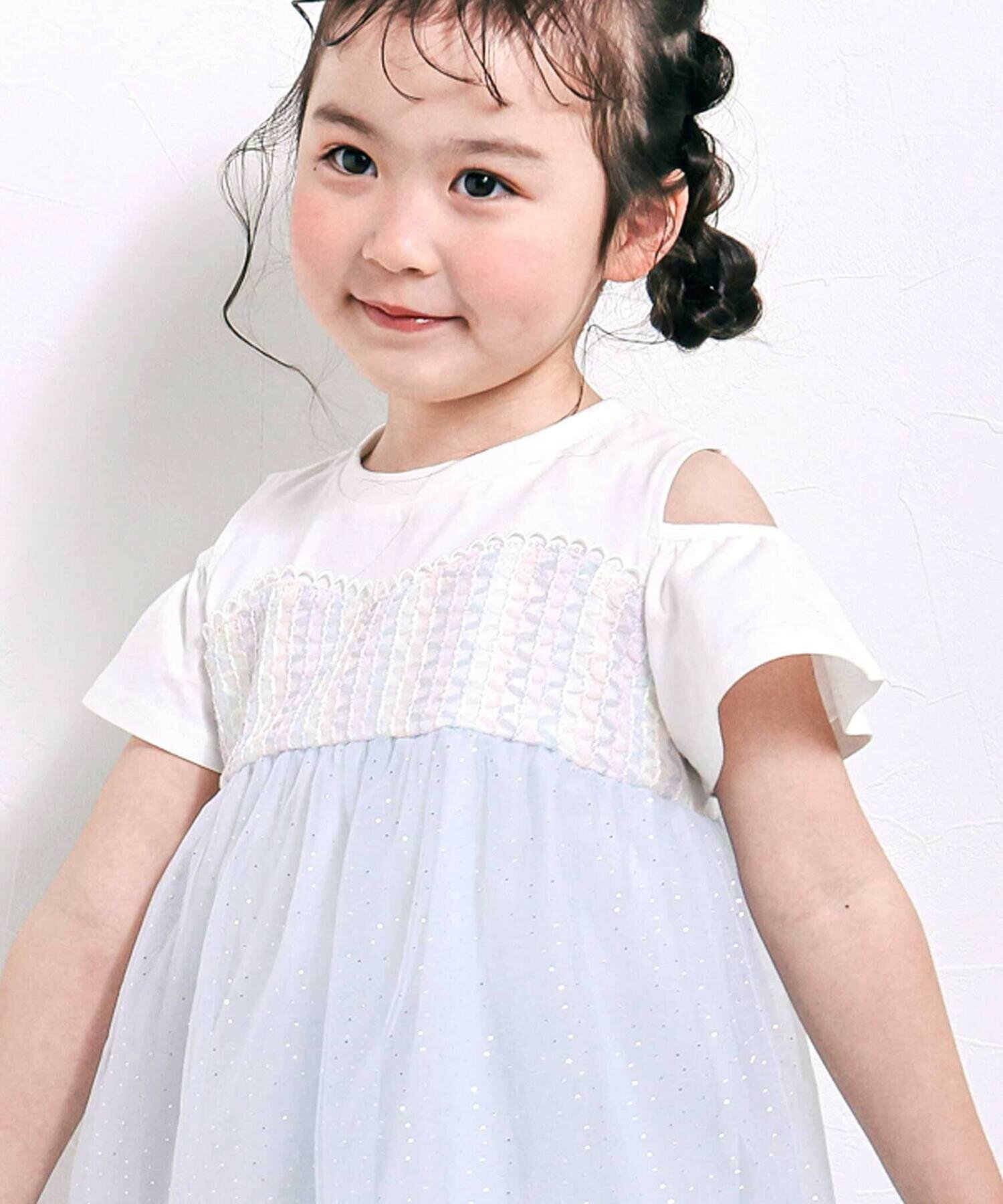 🆕【⭐訂購⭐】🌀 🇯🇵 日本直送 甜美可愛  亮片薄紗 開袖露肩 束腰上衣［2款選］🌀[ELDA-0148][260516]