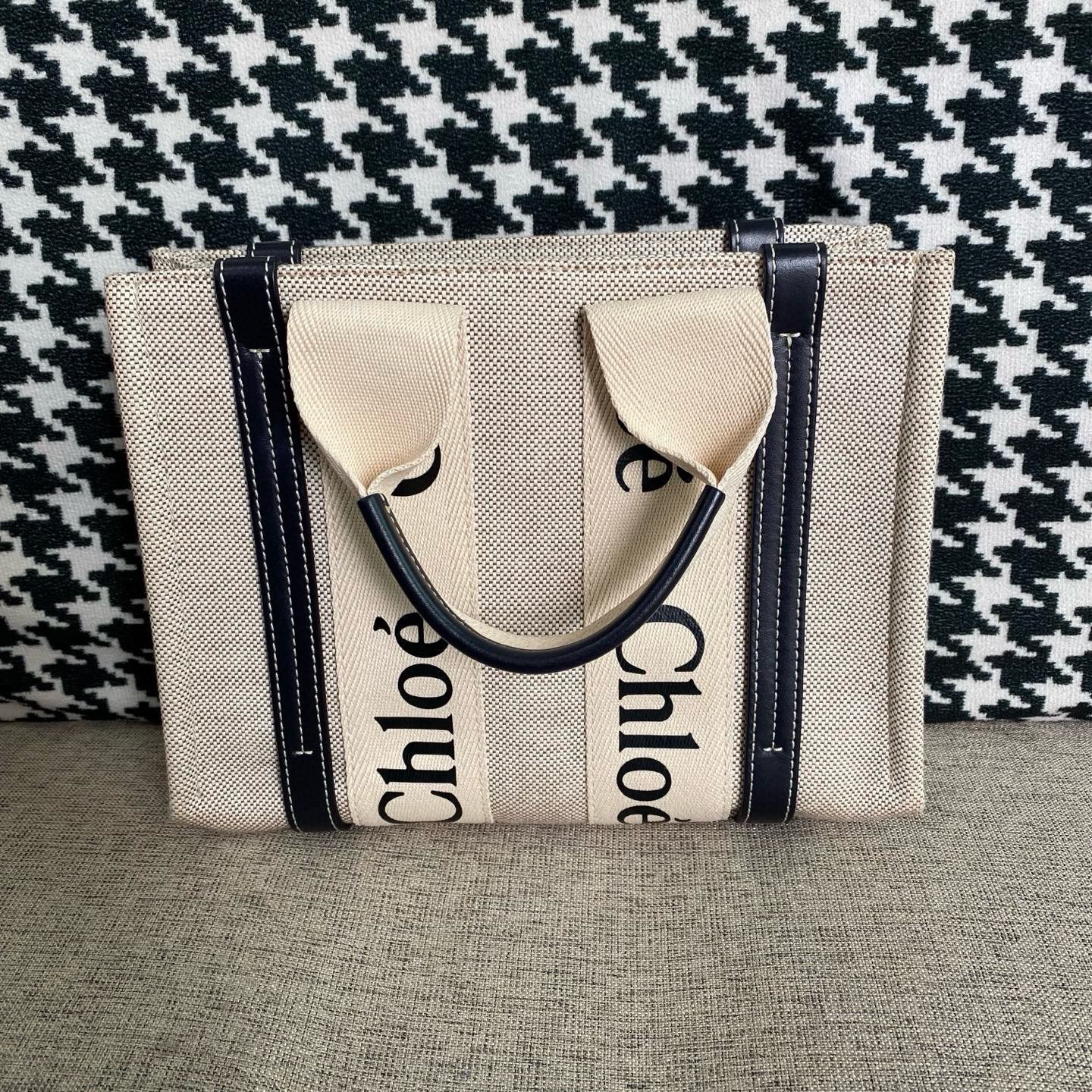 【預訂貨品】 Chloe米白色帆布tote bag