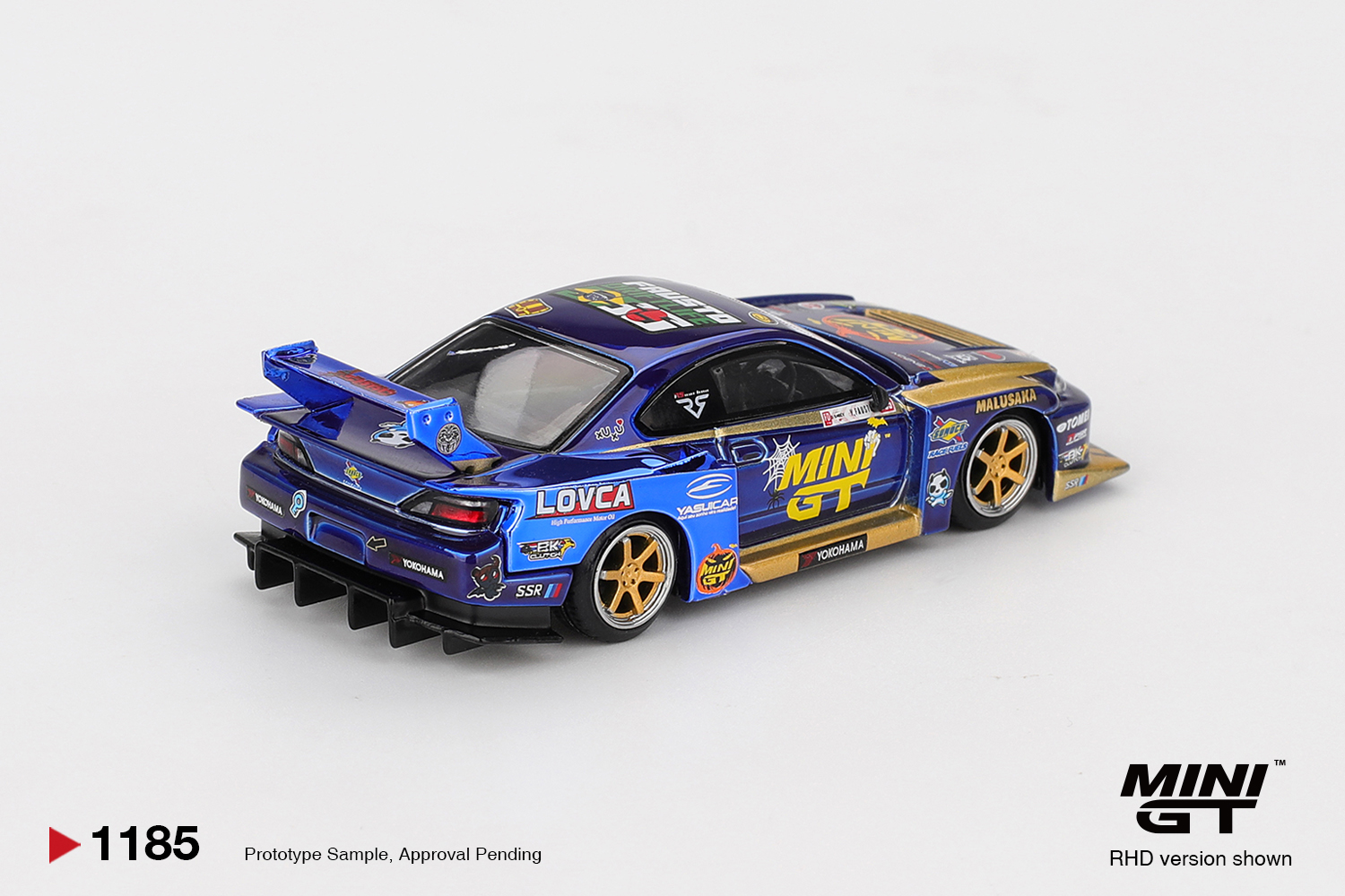 Mini GT 1/64 Nissan LB-Super Silhouette S15 SILVIA #555 Team MINI GT Liberty Walk 2025 Formula Drift Halloween Special - MGT01185-R