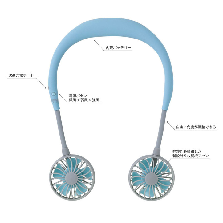 日本直送-Hands free型風扇