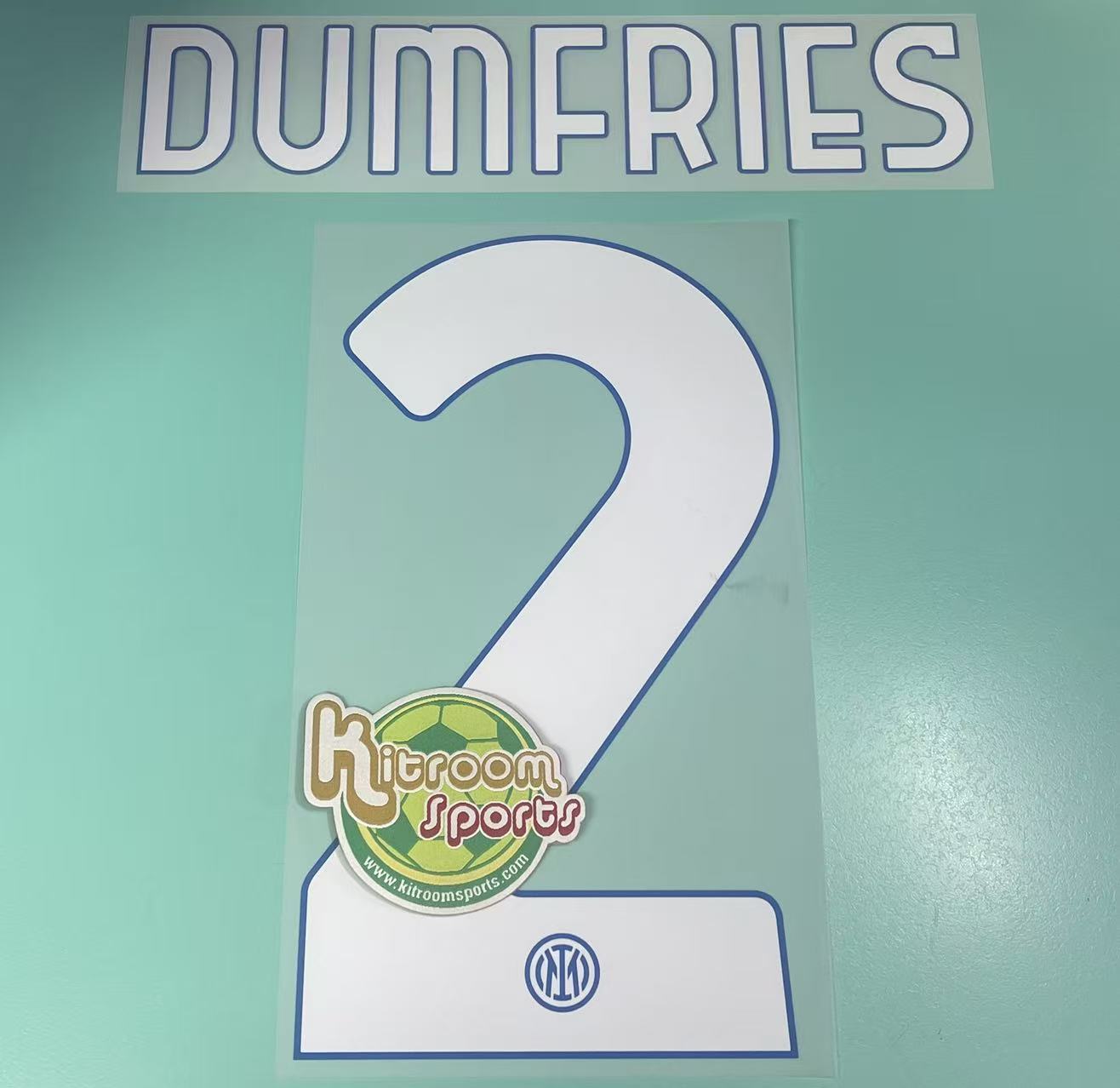 2021-22 Inter Milan Home Nameset #2 DUMFRIES