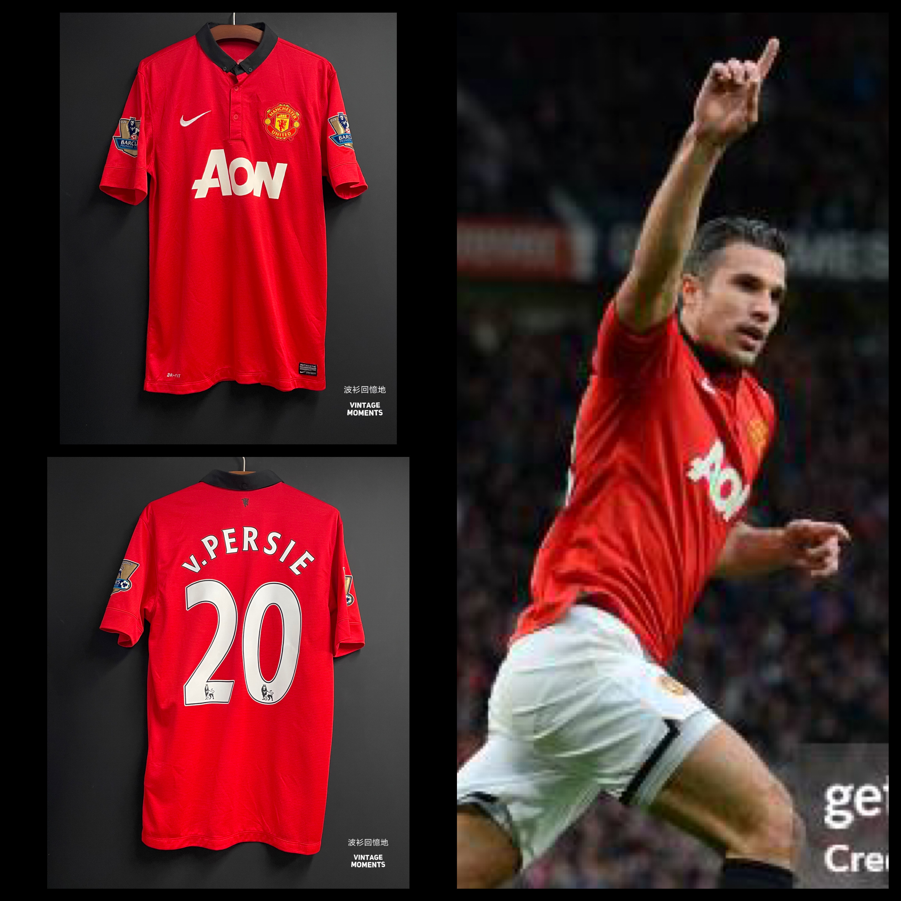 曼聯13/14主場 雲佩斯 MANCHESTER UNITED 2013-2014 HOME SHIRT VAN PERSIE