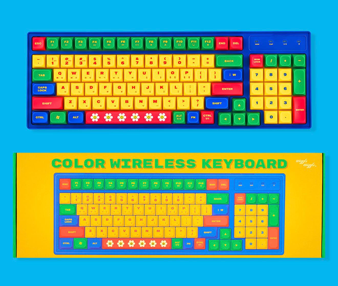 Wiggle Wiggle 彩色無線鍵盤
