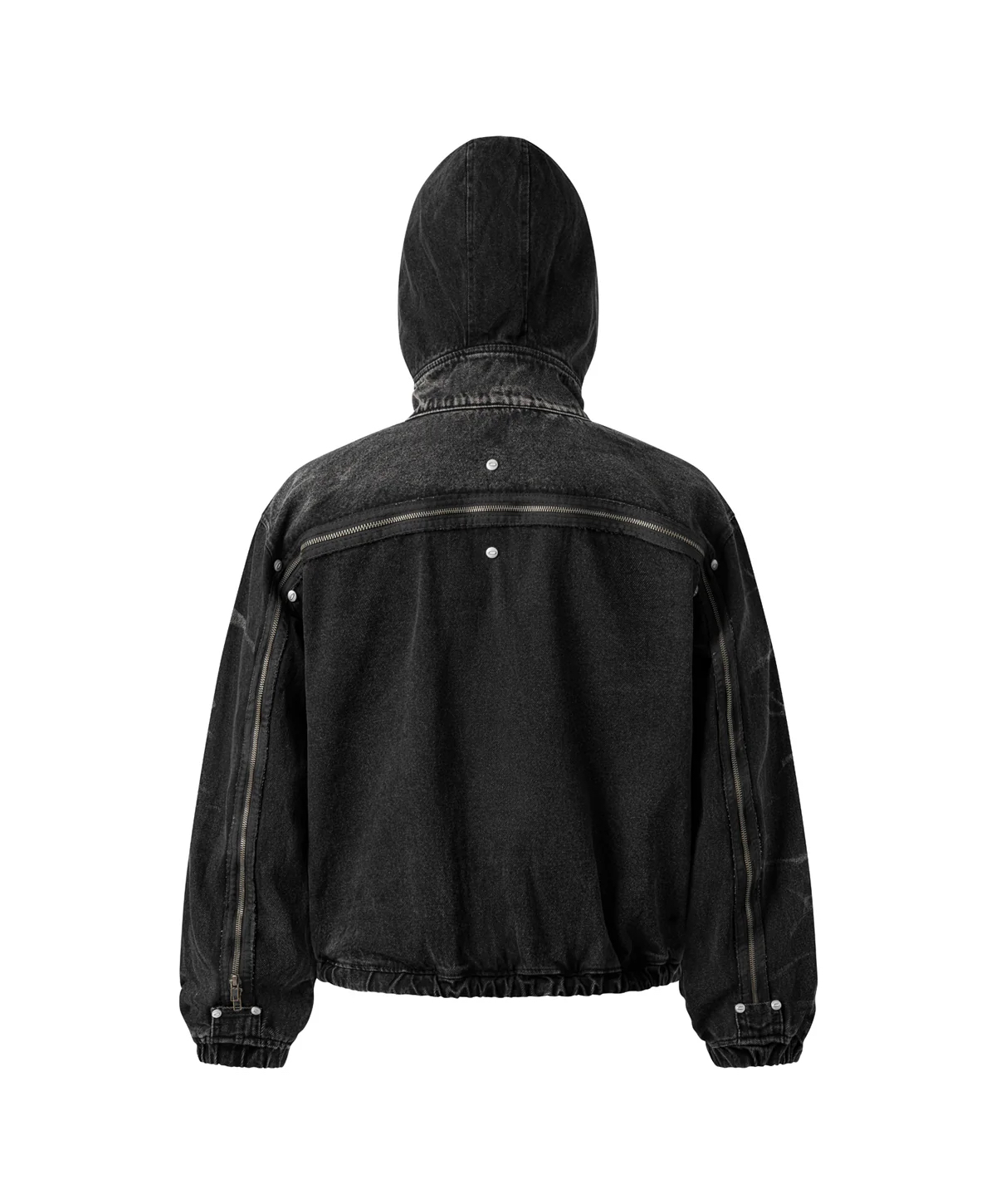 FZ DENIM HOODED ZIP UP