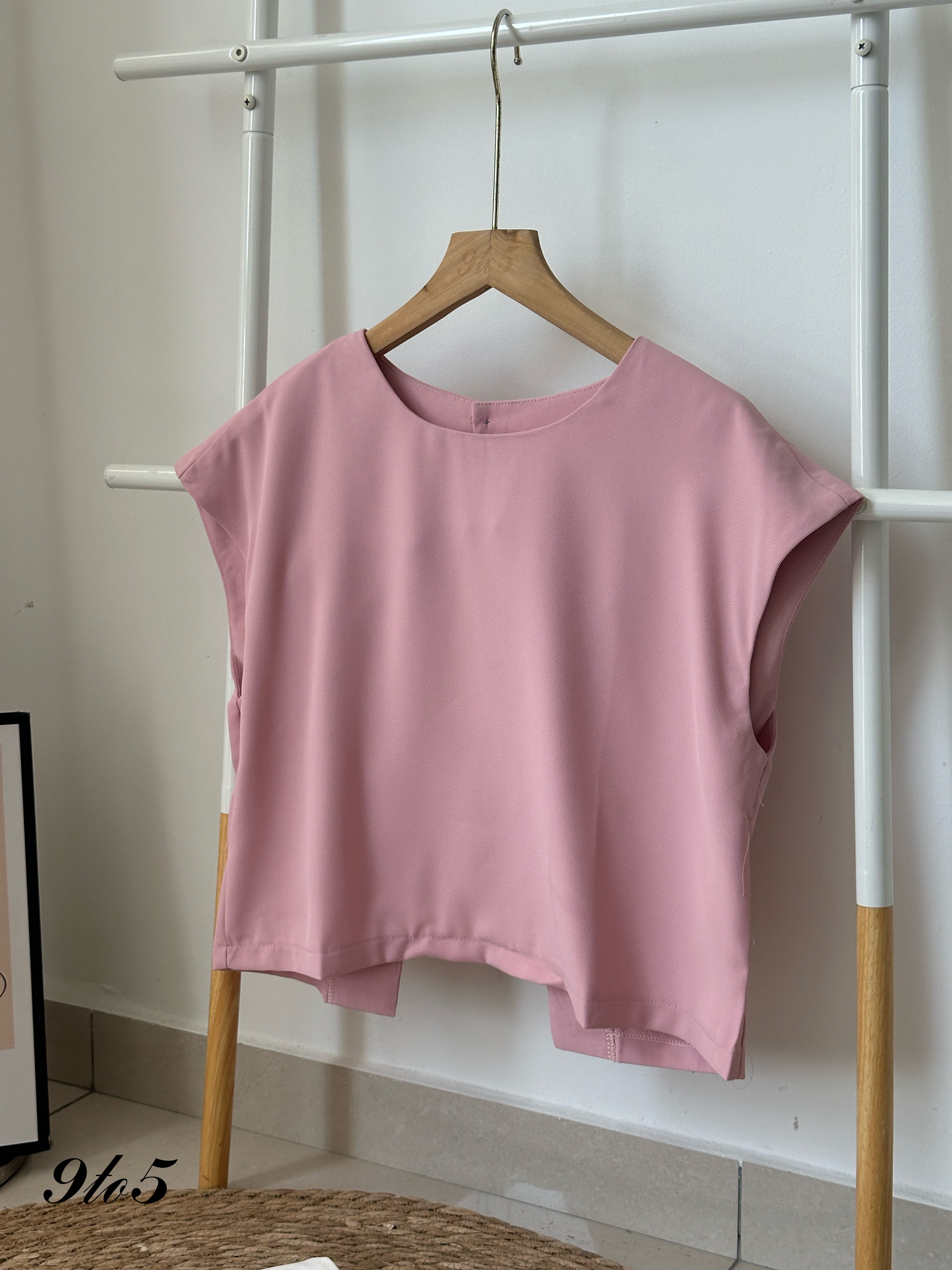 T3984 Cape Sleeve Plain Top - 3 Colors