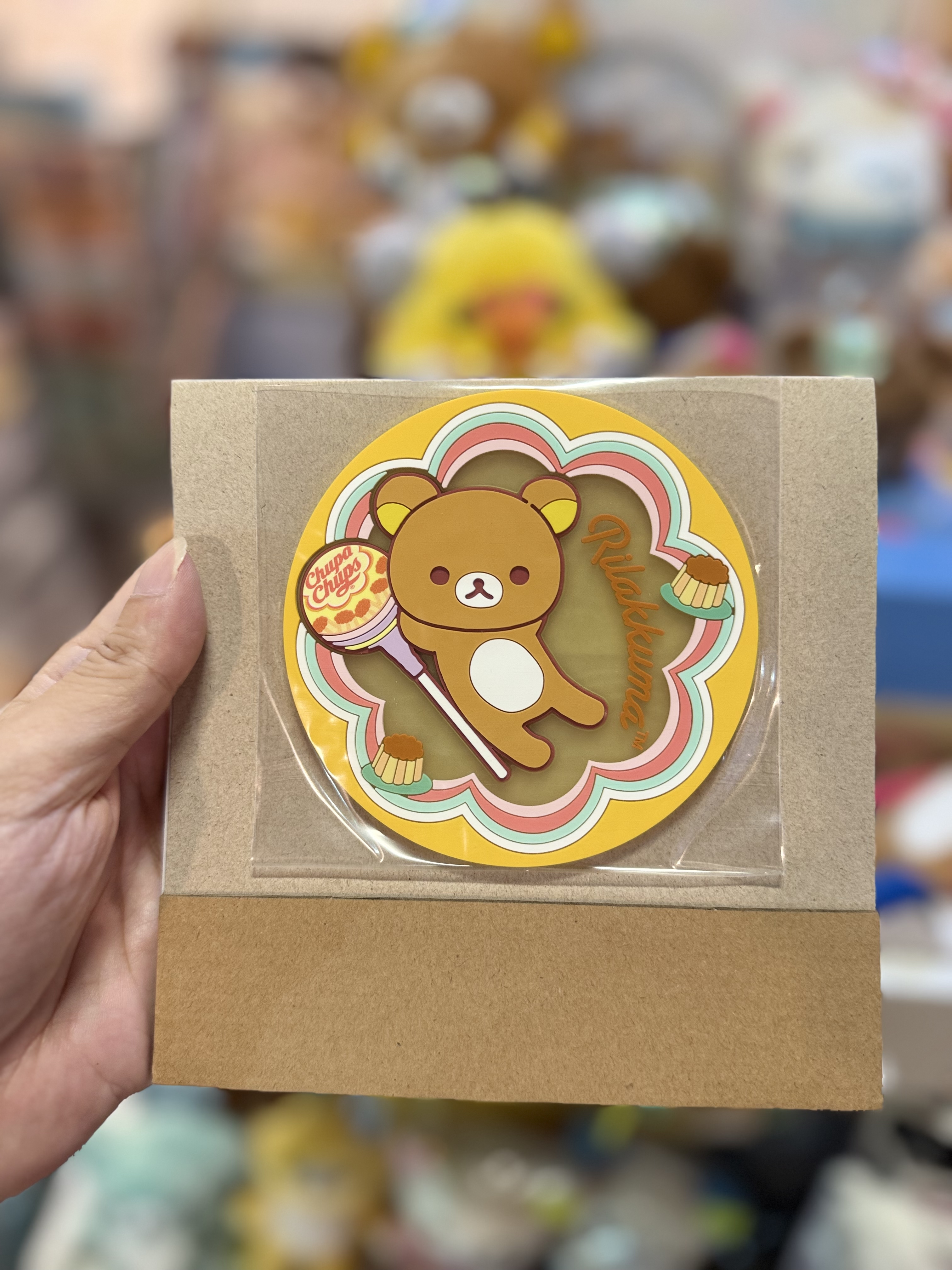 《現貨》全新日本扭蛋rilakkuma珍寶珠系列膠質杯墊