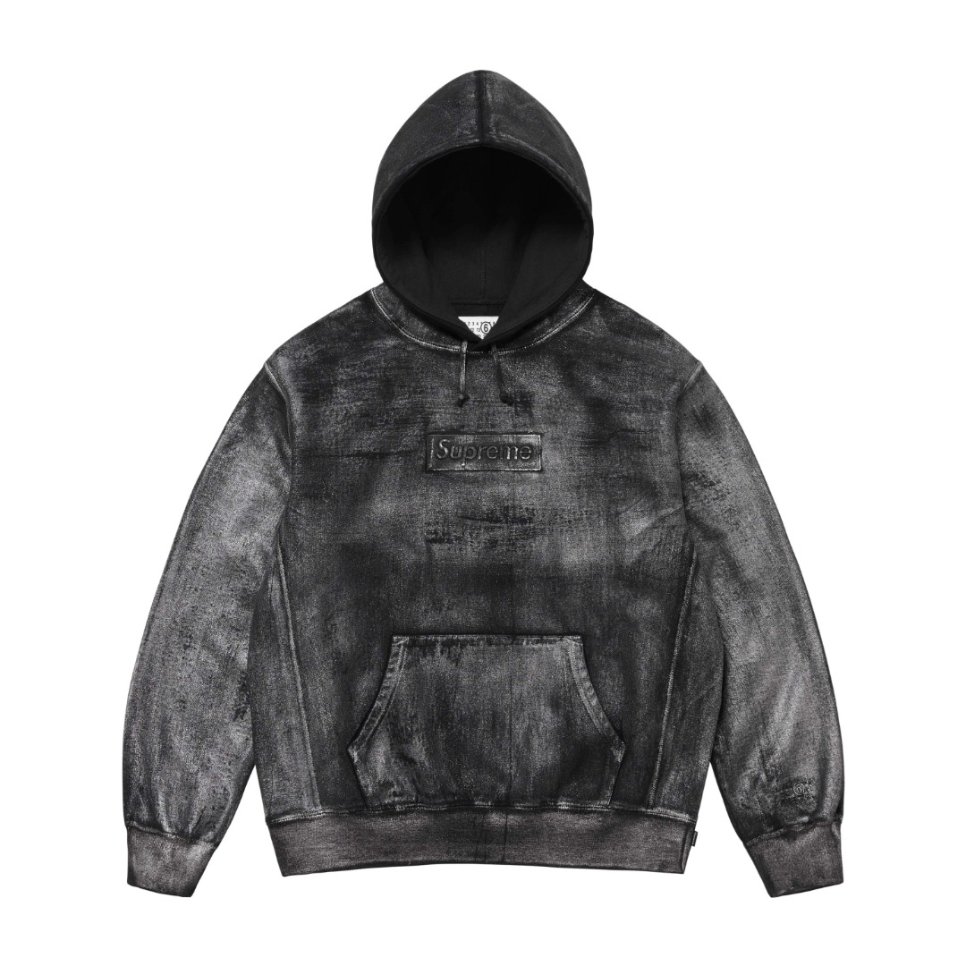 Supreme MM6 Maison Margiela Foil Box Logo Hooded Sweatshirt