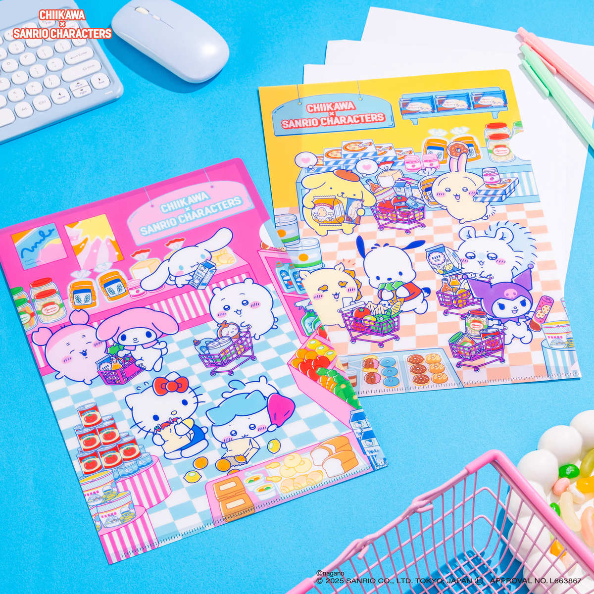 日本 Chiikawa x Sanrio characters A4 File