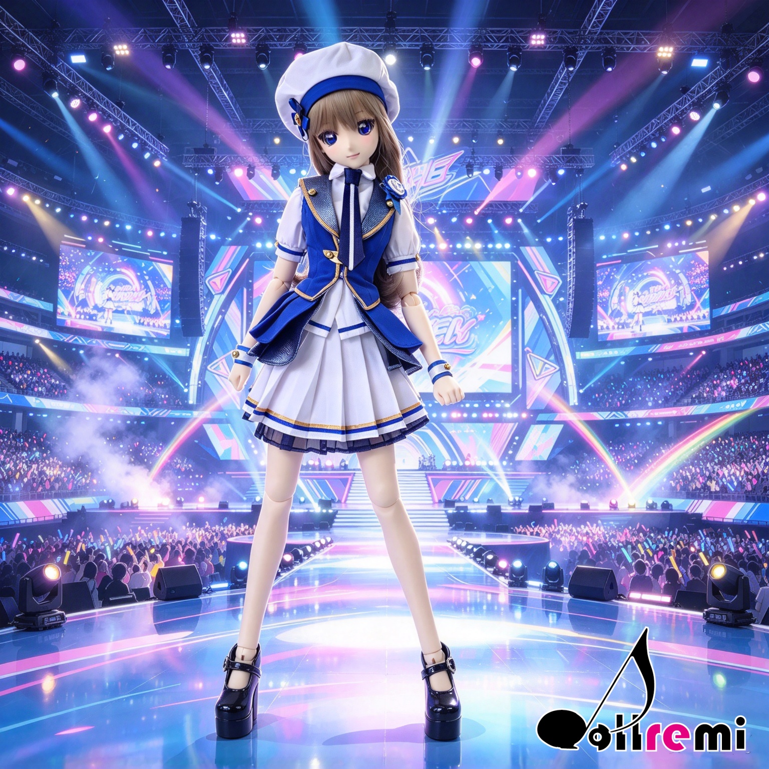 【dollremi】(DD0959) COS 偶像大師 百萬演唱會 THE IDOLM@STER MILLION LIVE!  最上靜香 Mogami Shizuka - Crecent Blue