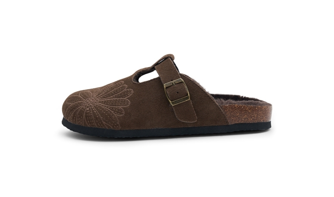 Mardi Mercredi Classique T-Strap Suede Mule 🌿