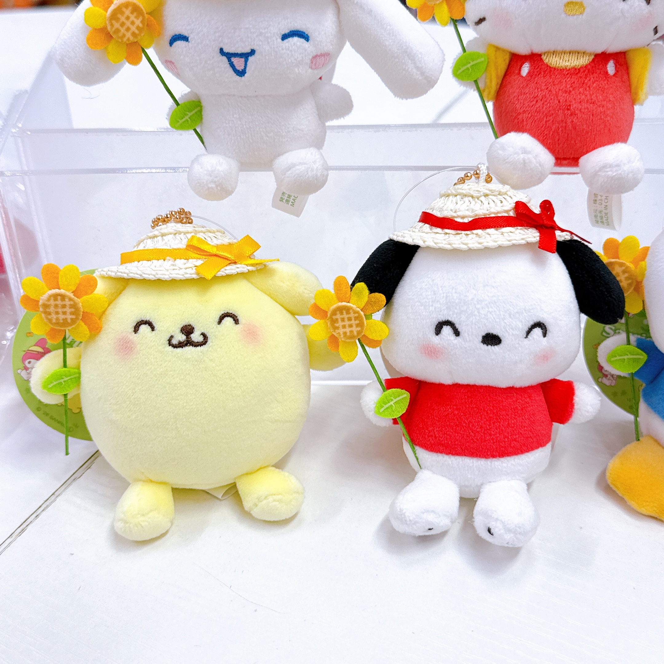 日本直送日本限定Sanrio太陽花草帽系列公仔掛飾