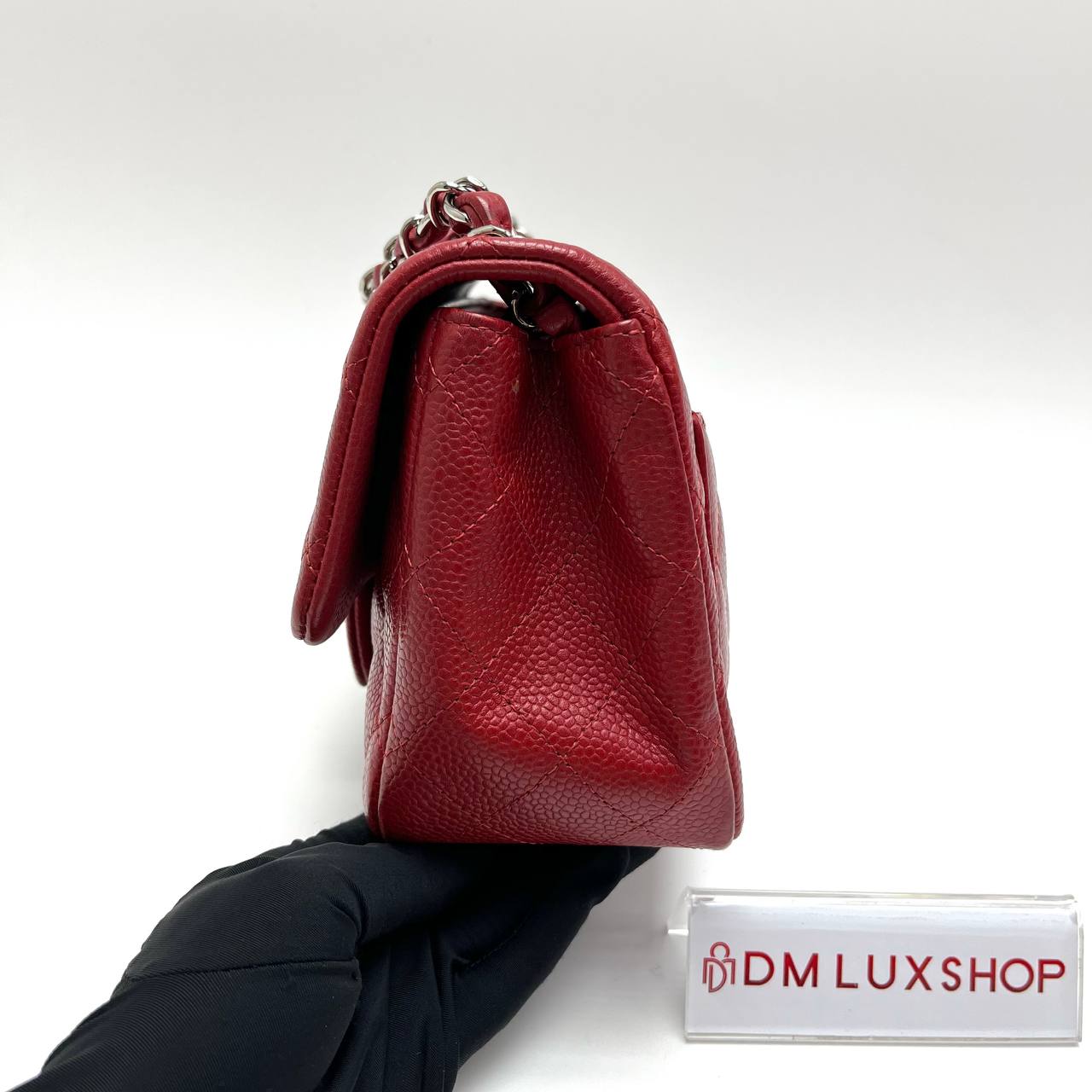 Chanel Red Caviar CF Mini Square (Serial 18)