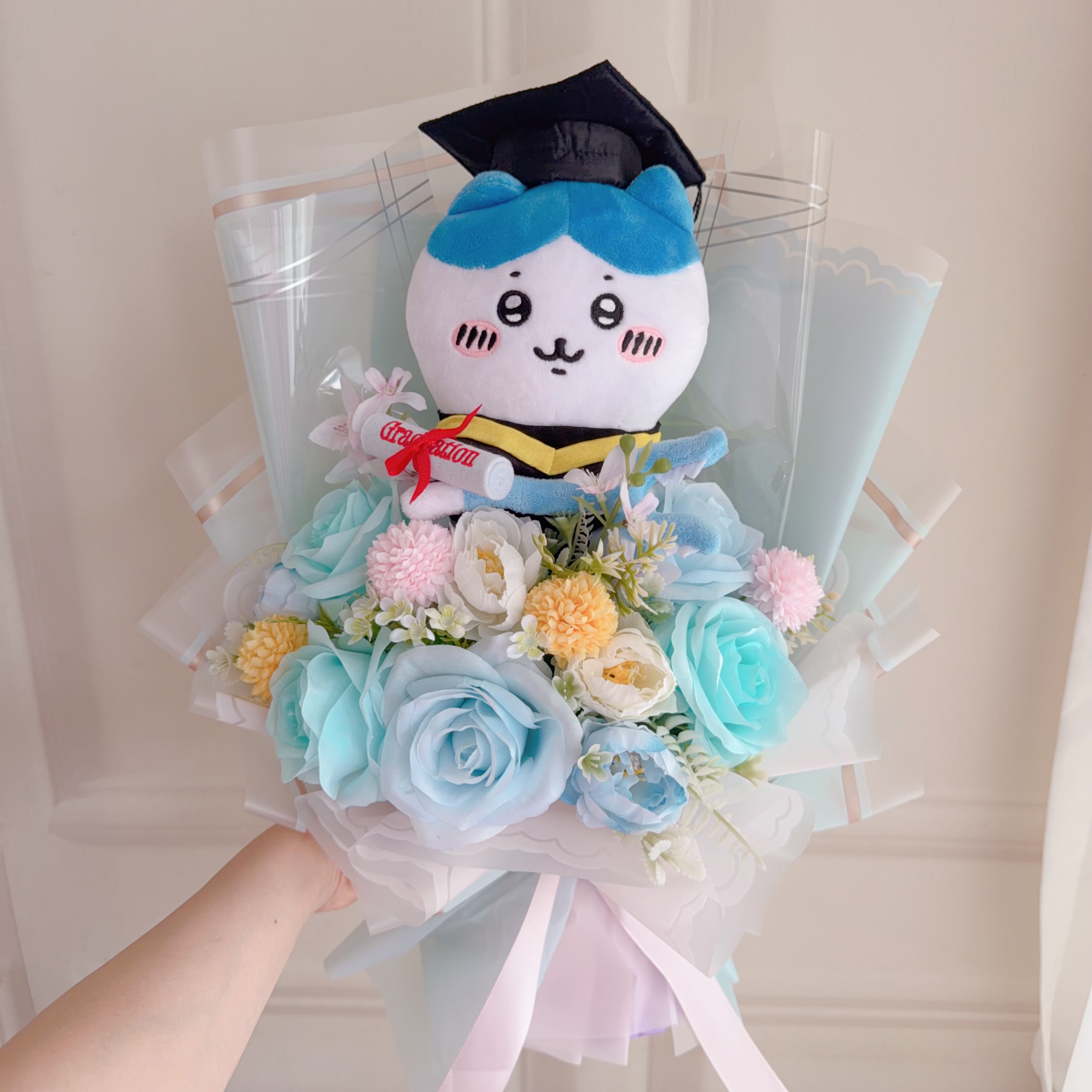 (現貨)chiikawa 小八畢業公仔花束