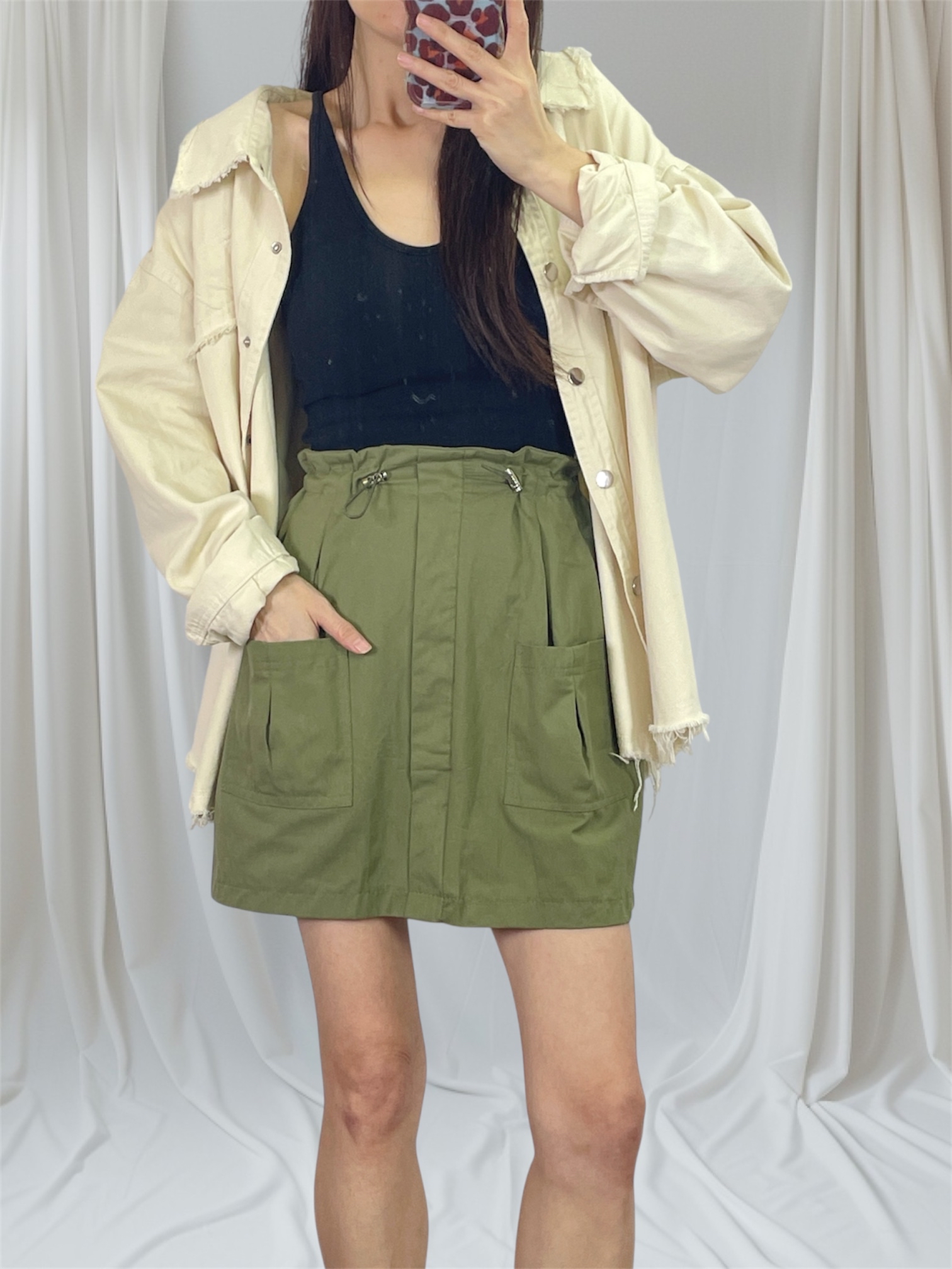 K5555 蘇蘇邊恤衫外套