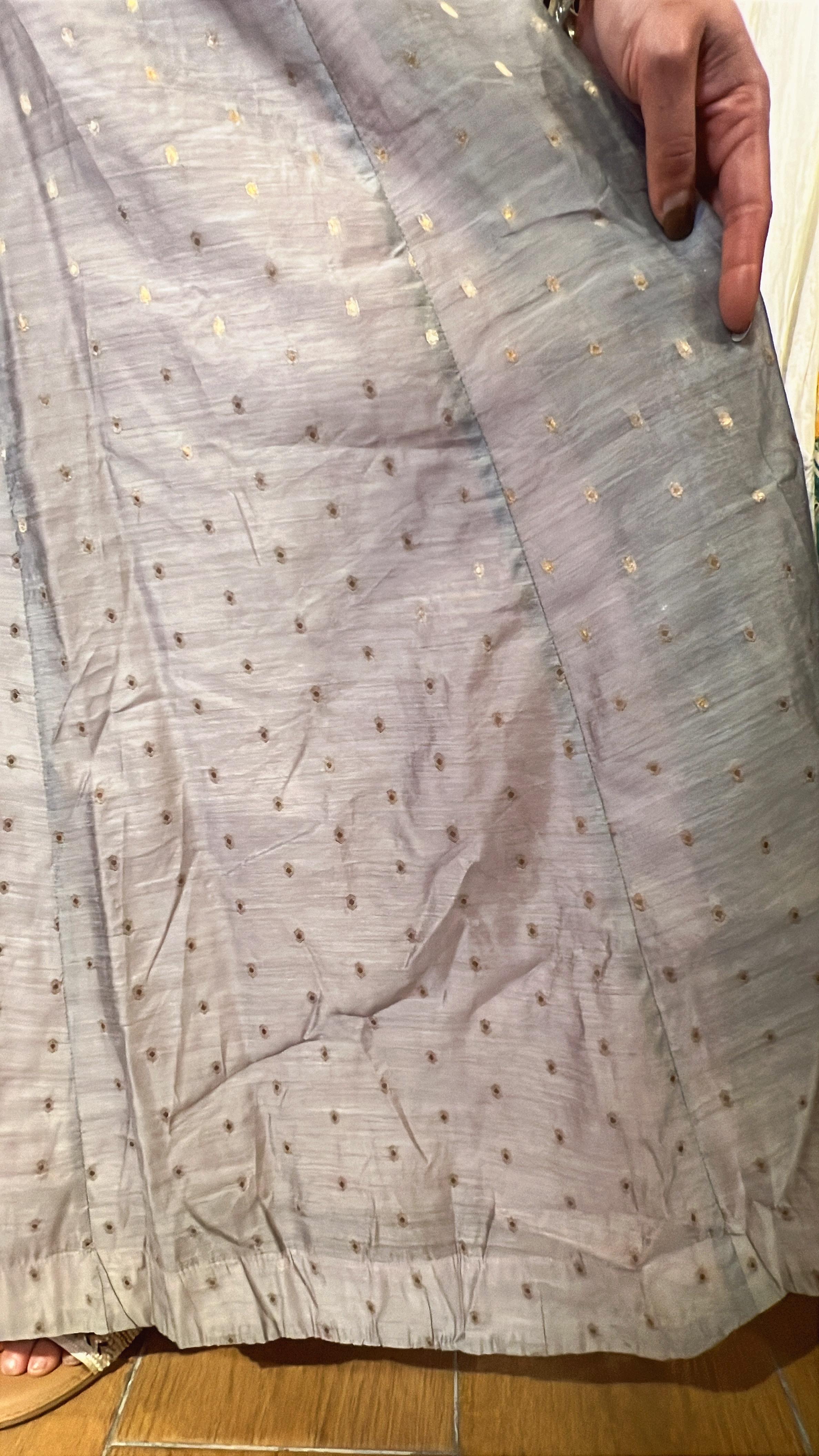 Silver Grey X Pink 2-Layer Emb. OP 48" #1014