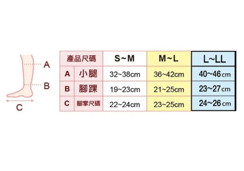 PH652(M-L)Slimwalk黑色短筒壓力襪
