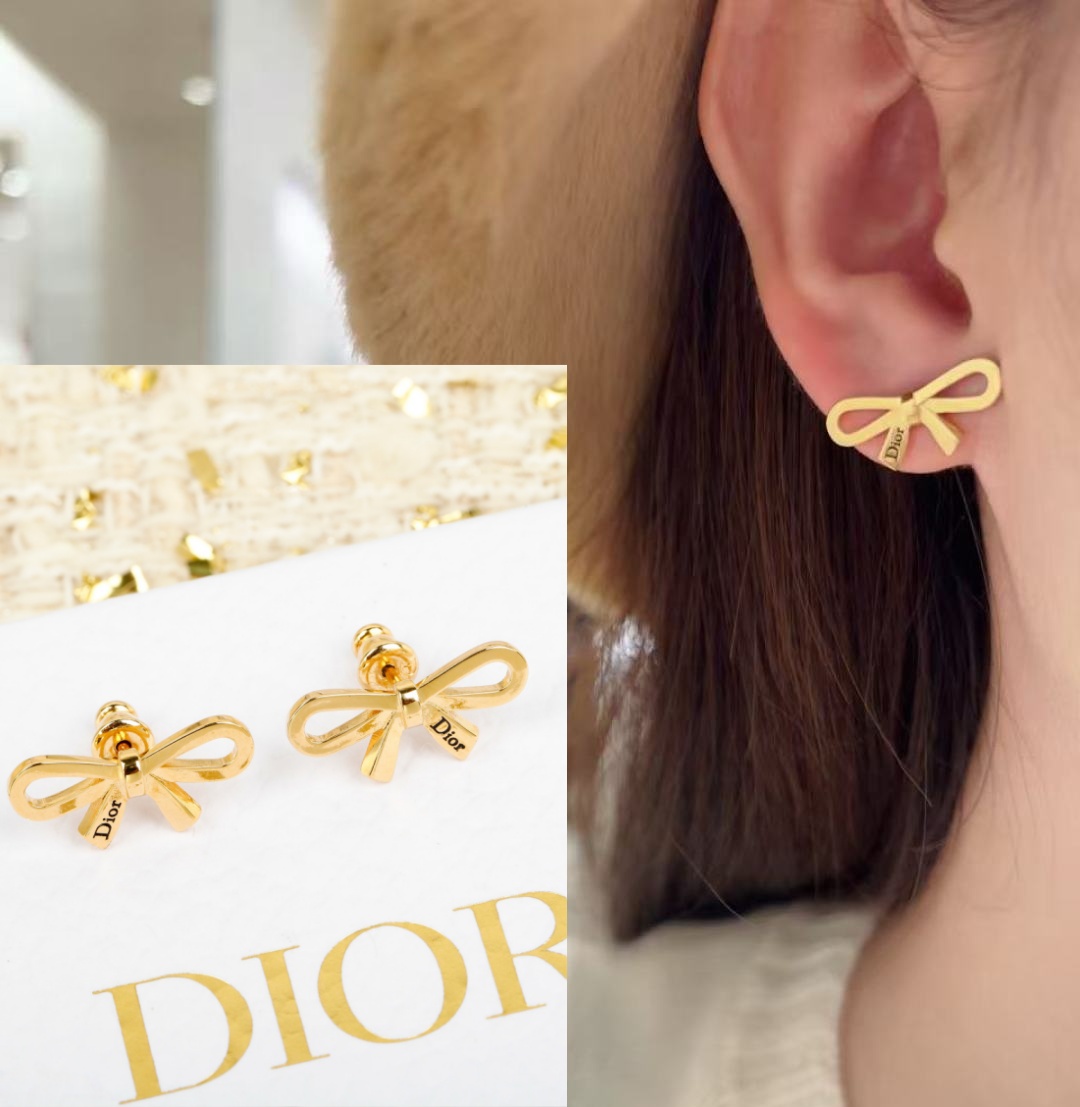 【原單】Dior 蝴蝶結耳環