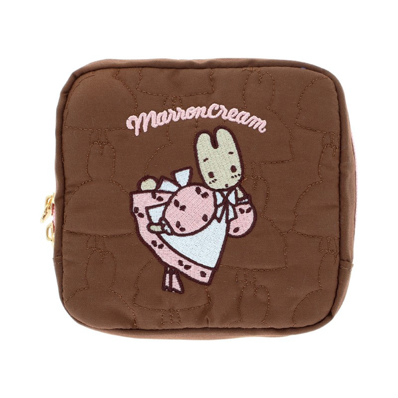 現貨｜Sanrio Marron Cream 茉莉兔 日版 絎縫刺繡 化妝袋 (S2340887)