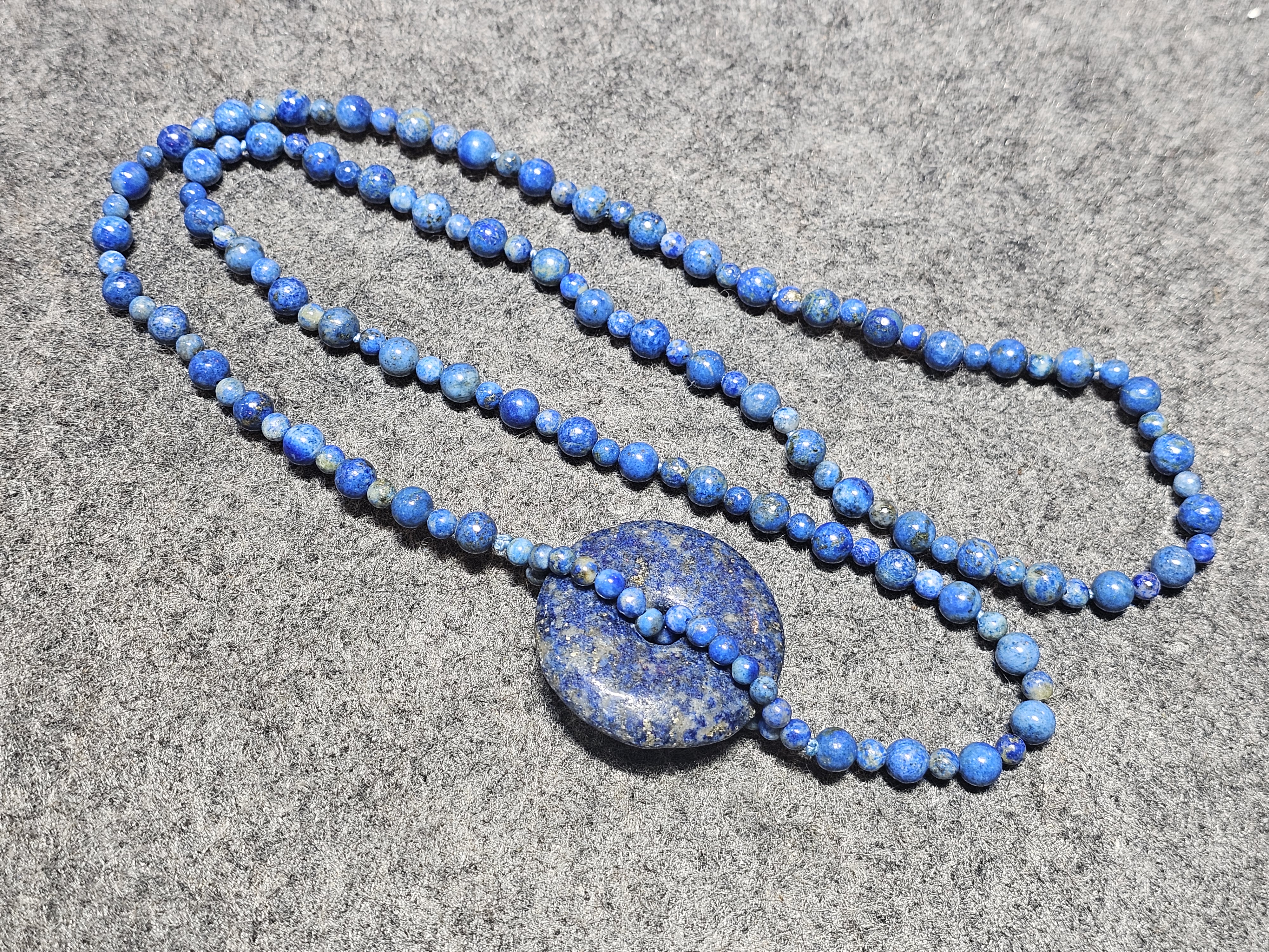 青金石平安扣頸鏈