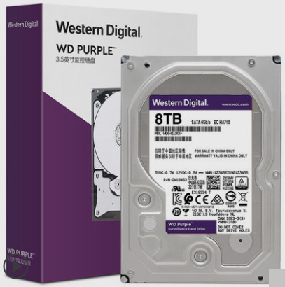 WD Purple 8TB 5640rpm 256MB 3.5" Surveillance HDD (WD85PURZ)