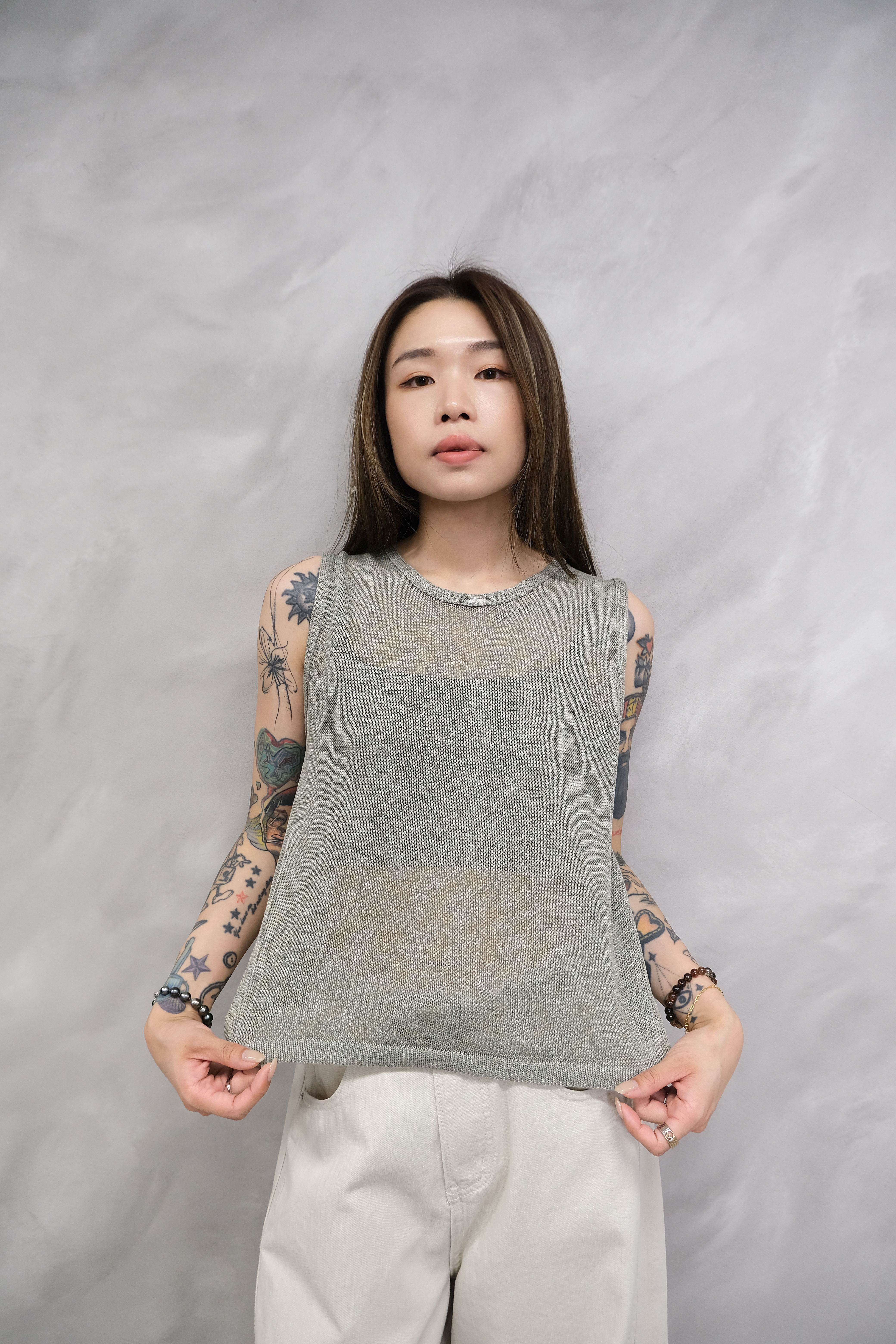 Basic knit vest #top144
