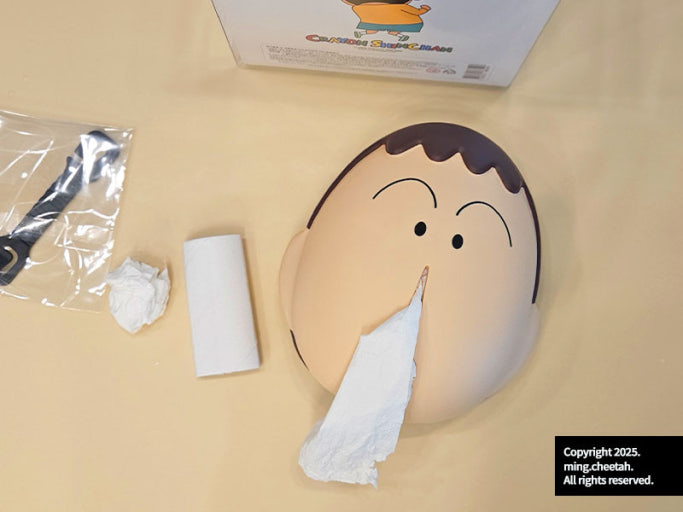 韓國 蠟筆小新 彩色立體 阿呆鼻涕 紙巾盒 ｜Tissue Dispenser