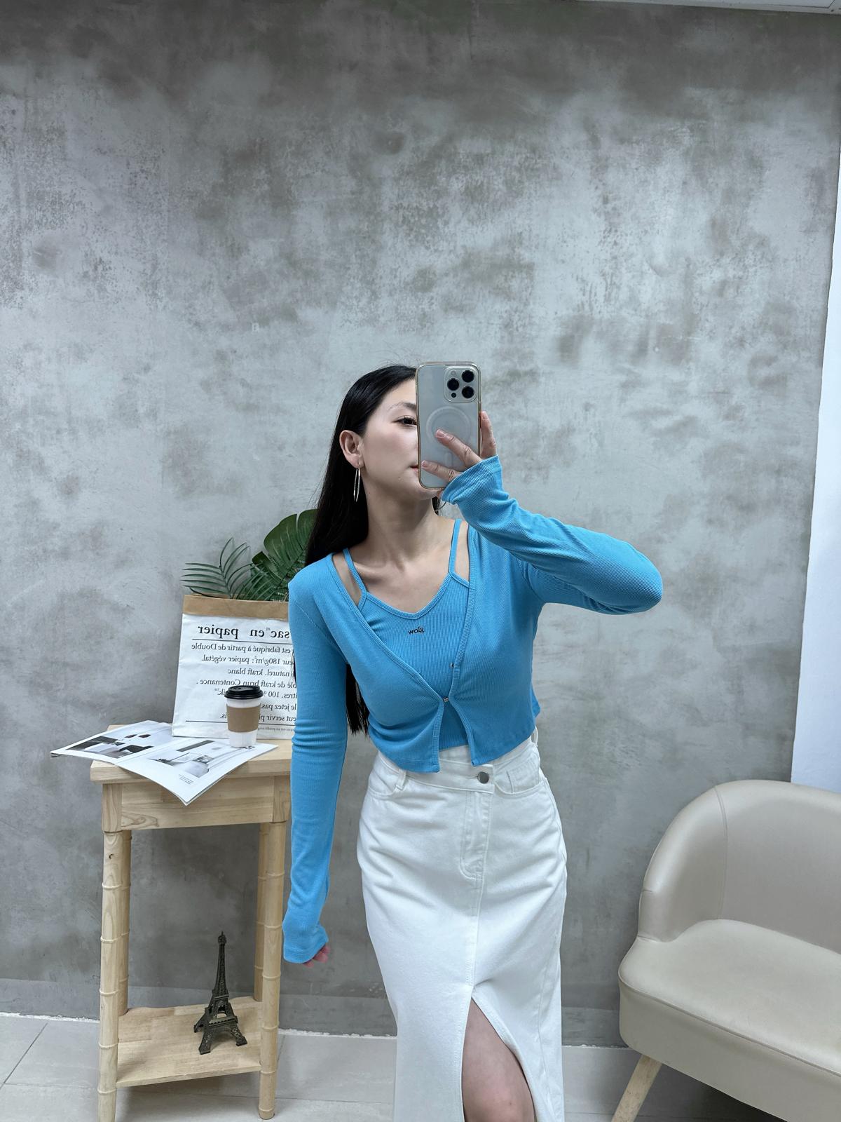 L15 V領背心+外套Set