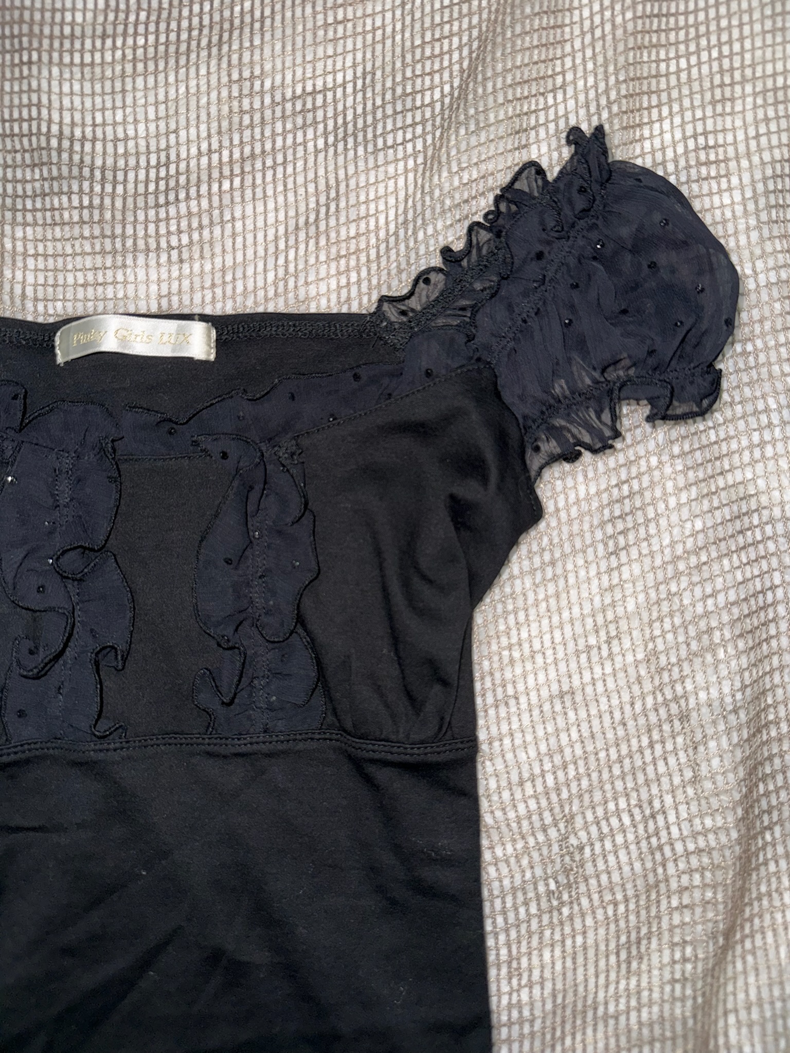 Milkmaid Style Ruffled Milkmaid Top