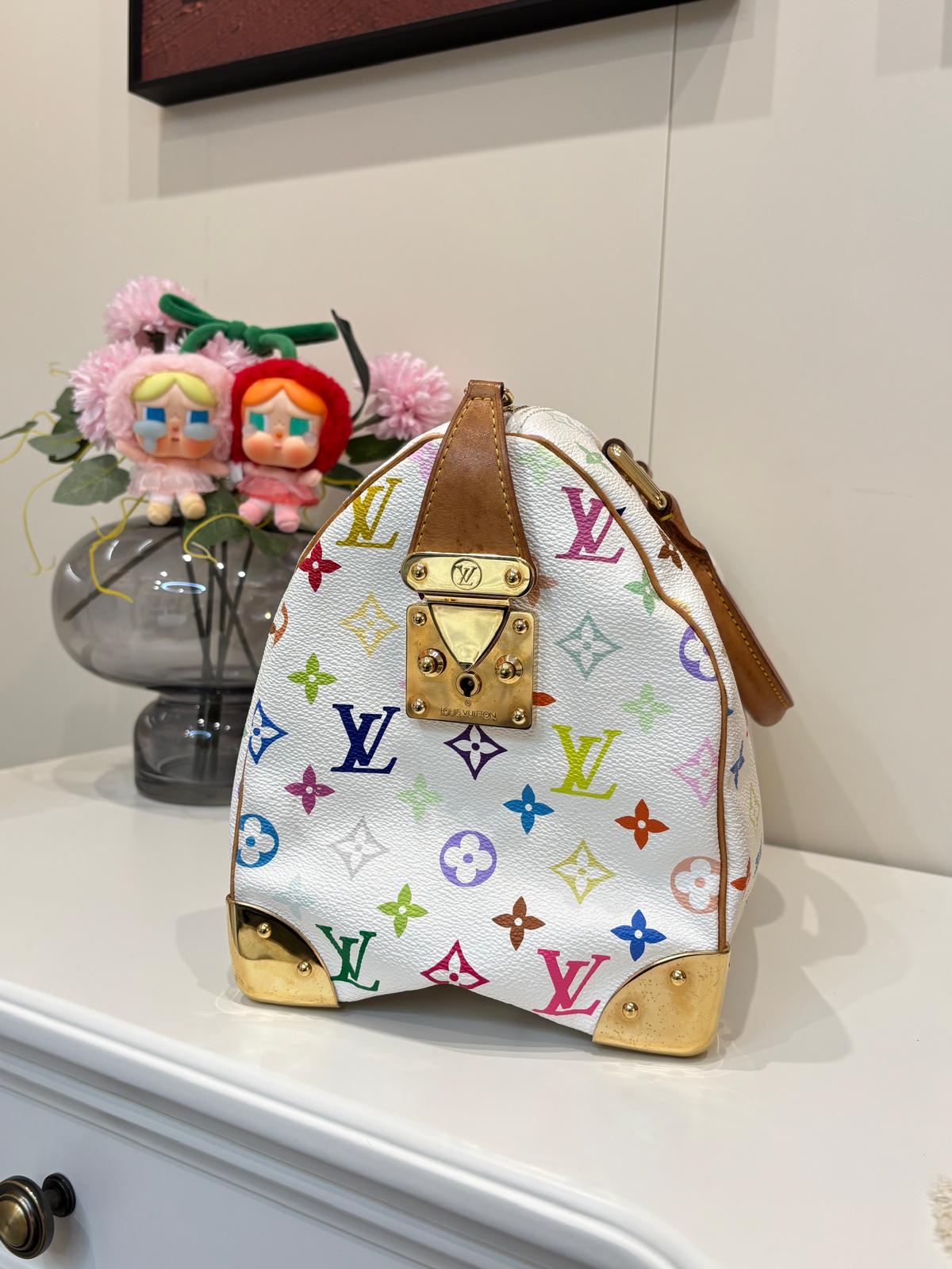 Lv speedy 30 限量版村上隆 100%Authentic ,88%new ✅dust bag