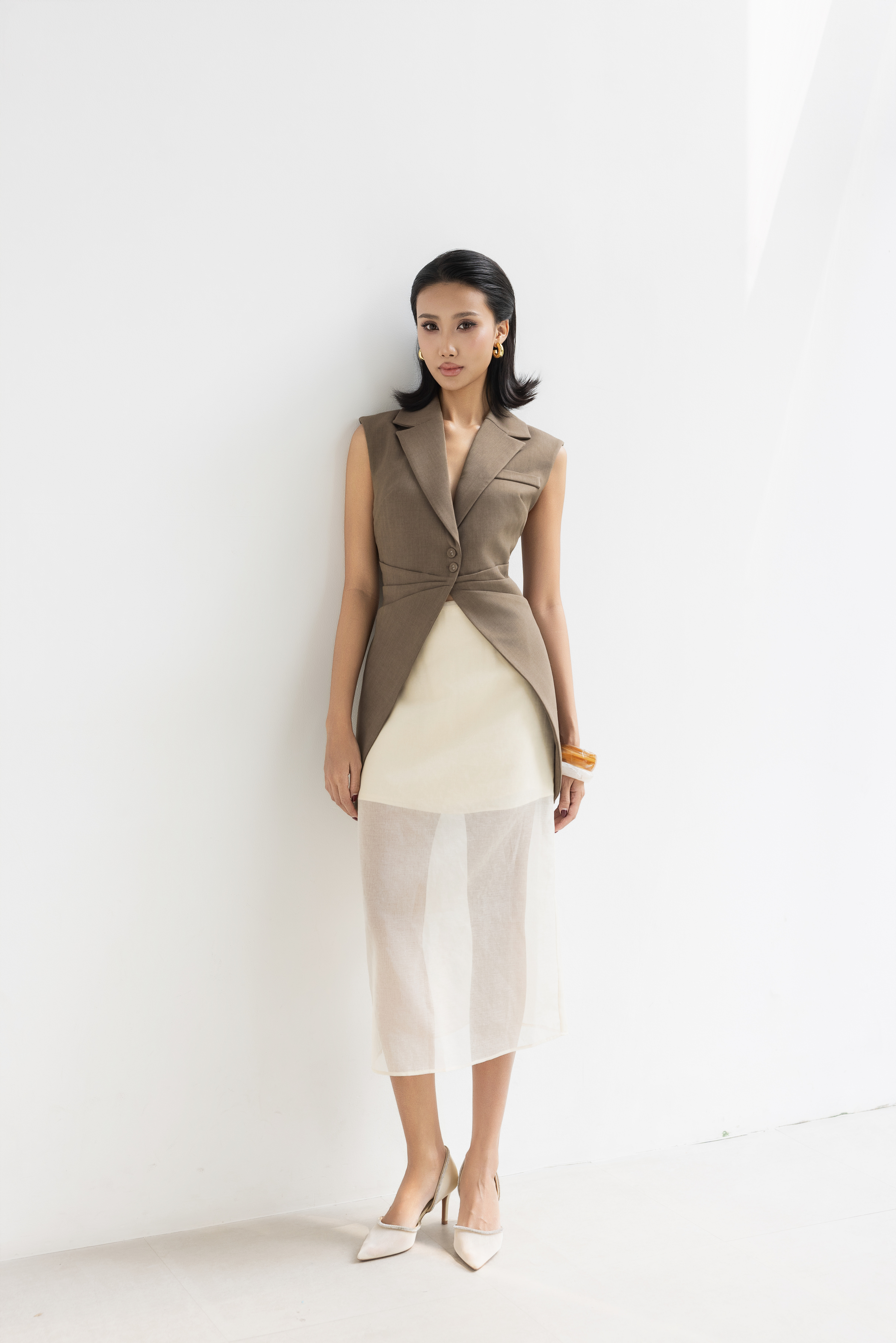 The Elie Sheer Midi Skirt