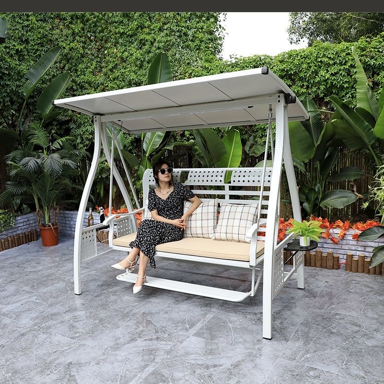 戶外花園鞦韆搖椅 雙人三人款 家用陽台室外吊椅Swing chair