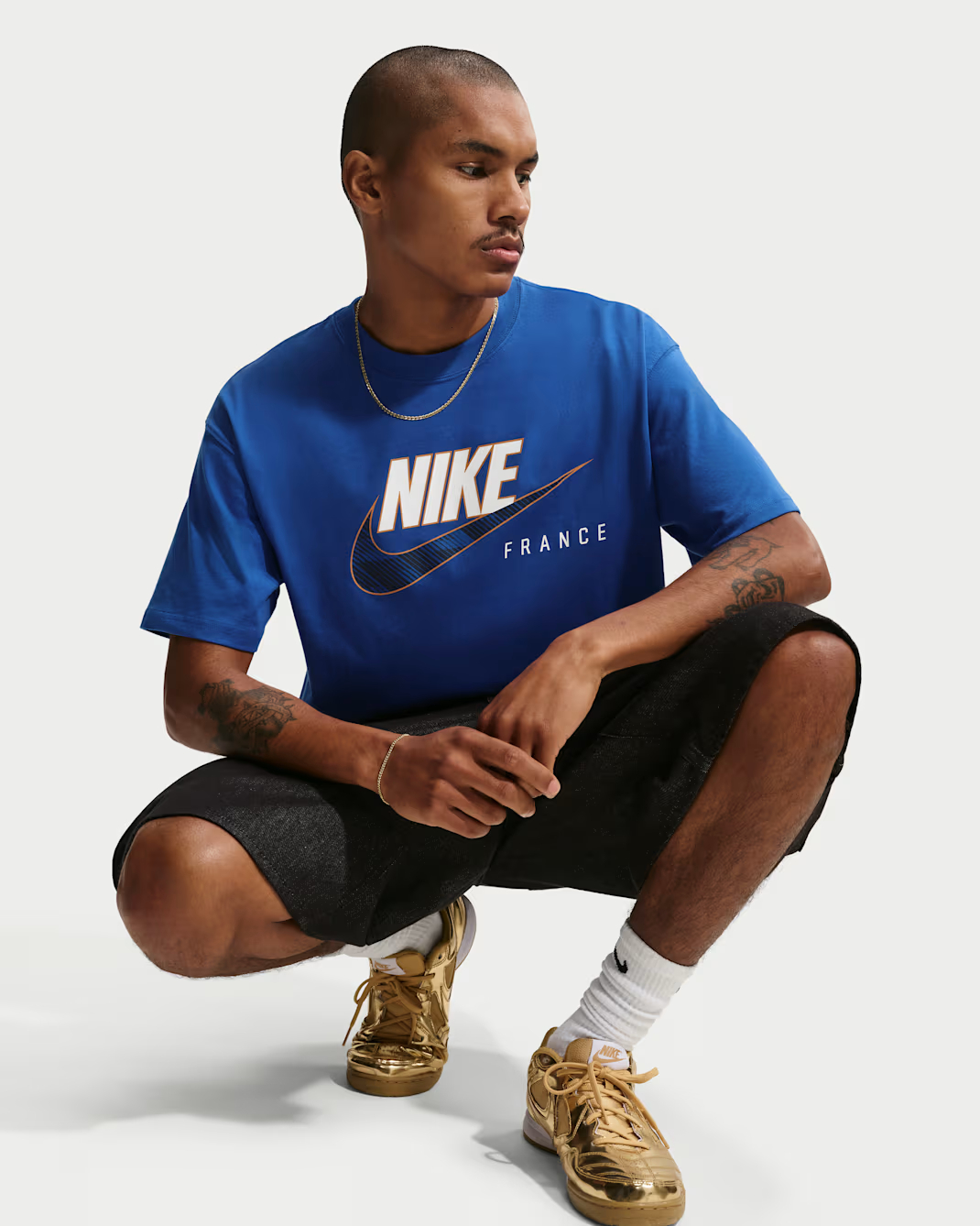 Nike France 法國藍色 2026-27 Futura 標誌純棉 T-Shirt IQ2263