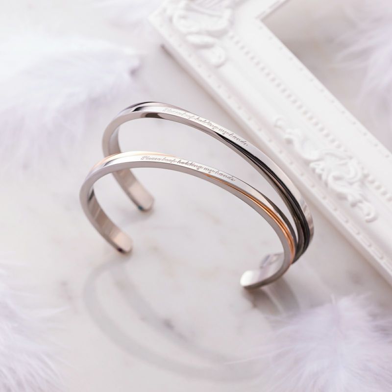 📦訂購 日本限定 White Clover please keep holding my hands 誕生石 手鐲 (一對)