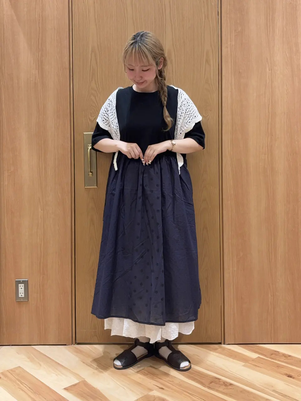 日本拼款連身裙
