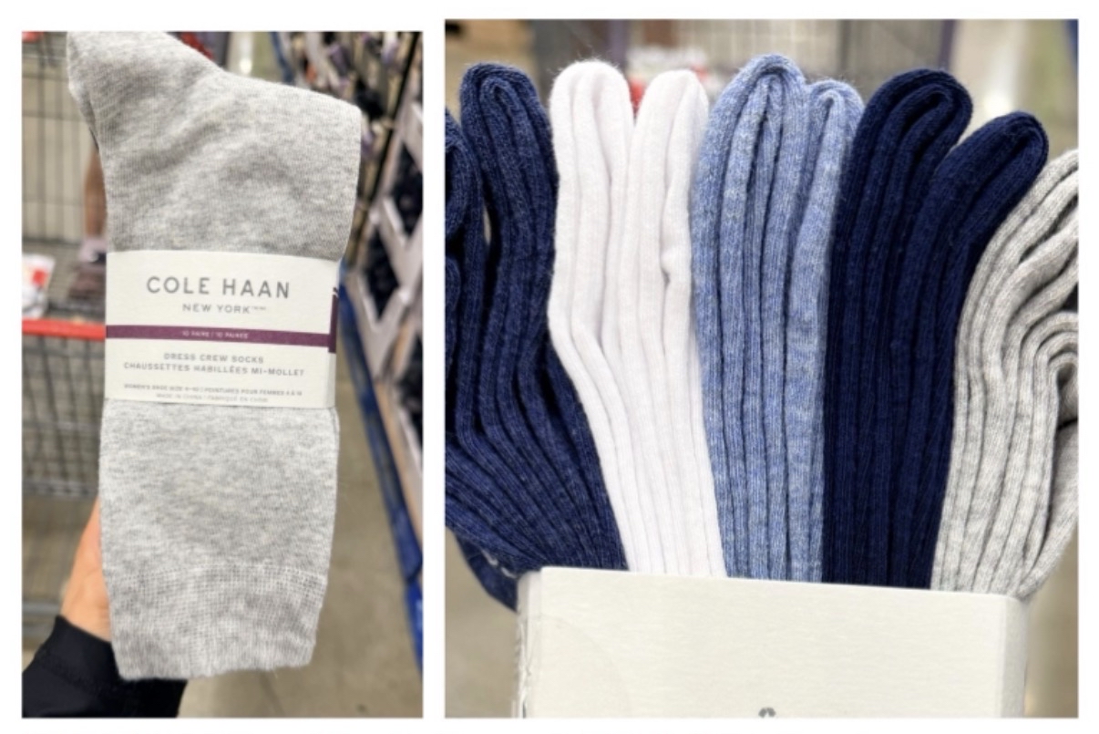 加拿大直送  Cole Haan 女裝襪Dress crew socks 10 對 
